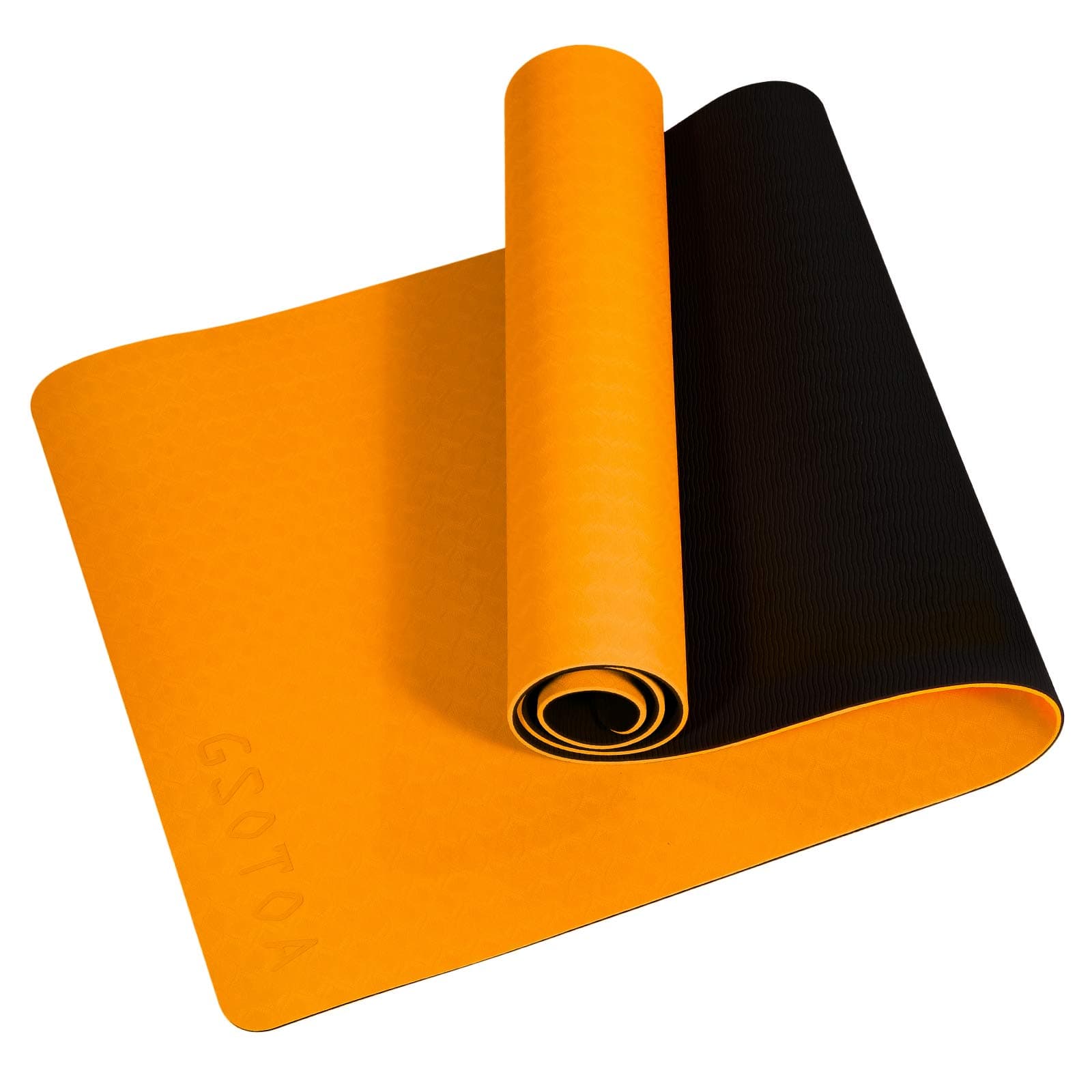 Upgraded Textured Non-Slip Yoga Mat with Bag Lanyard Knitted Headband, Phthalate-Free Skin-Friendly Exercise Mat and Training Mat for Gyms, Training and Yoga - 72 "x 24" x 6mm