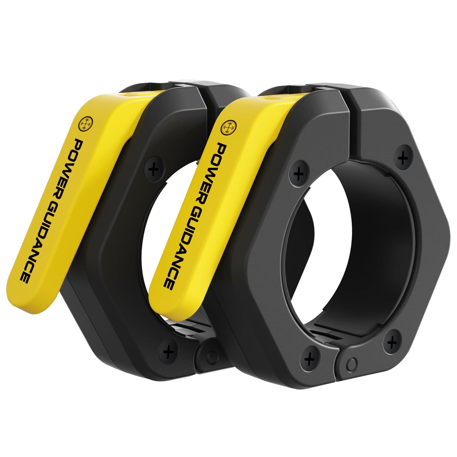POWER GUIDANCE Magnetic Barbell Collars Barbell Clips,2 inch Olympic Barbell Clamps,Weight Clamps Quick Release Barbell Collar for Workout Weightlifting,Olympic Lifts and Strength Training