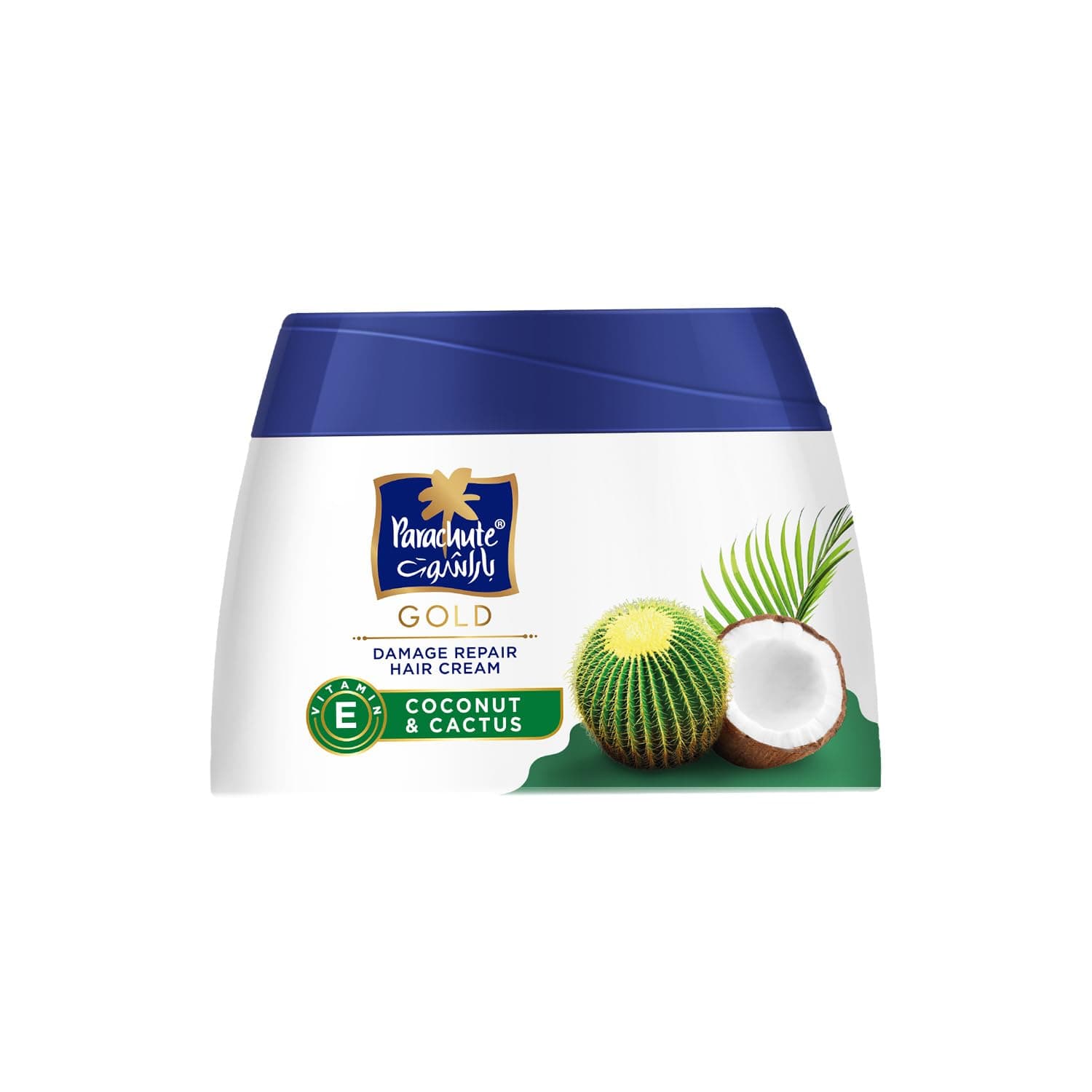 Gold Hair Cream Damage Repair - 4.7 fl.oz. (140ml) - Coconut & Cactus Hair Care Cream for Men