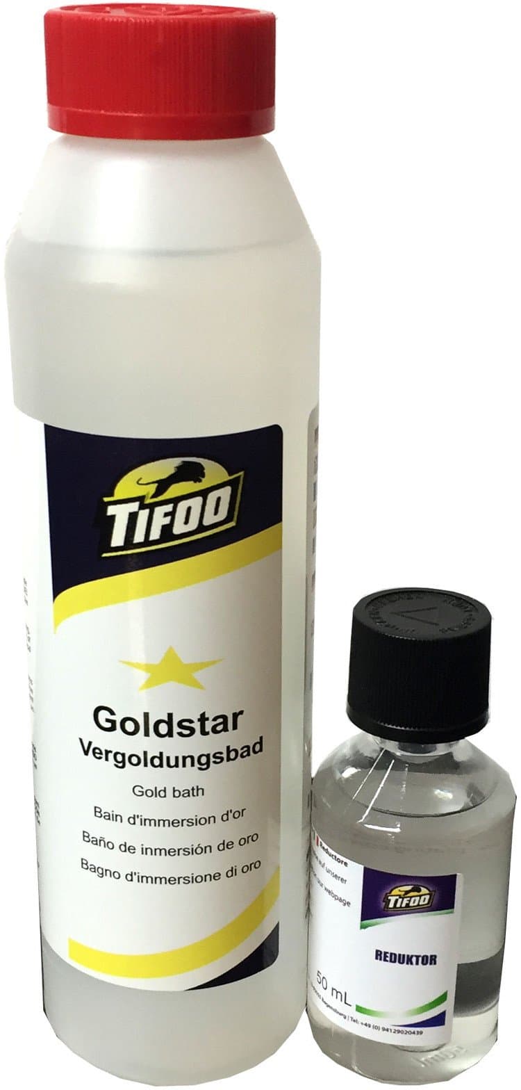 Gold-Star (250 ml) - Currentless Gilding, Alternative to Gold Electrolyte – Gold Plating Bath