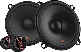 JBL Harman Kardon Stage3 507CF Car Speakers 135 Watt 2-Way Components Car Speaker Box Set 13 cm / 130 mm / 5 Inch Built-in Speaker without Grille and 3.25 cm Tweeter, Black