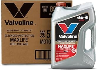 Valvoline Extended Protection High Mileage with Ultra MaxLife Technology 5W-30 Full Synthetic Motor Oil 5 QT, Case of 3