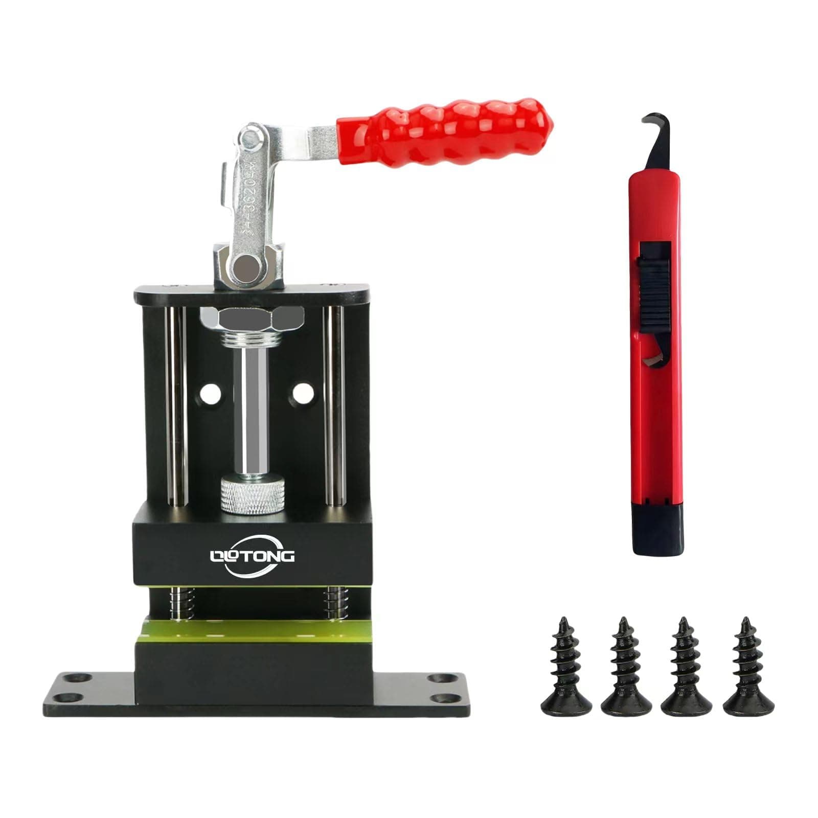 Upgrate Golf Club Vice for Regripping,Upgrate Golf Grip Removal Tool,Golf Club Regripping Kit with 1 Golf Club Regrip Vise Tool 4 Screws 1 Hook Blade Utility Knife 10 Golf Grip Tape