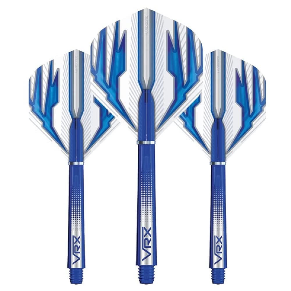 RED DRAGON Dart Flight & Stems Combo - 4 sets of Standard Flights and 4 sets of Medium VRX Stems Per Pack
