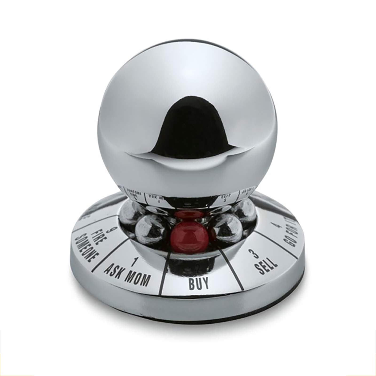Giveme5 Decision Maker Ball, Metal Prophecy Fate Decision Ball Home Office Finger Spinner Anti-Stress Decompression Toy Ball Desktop Decoration Random Color