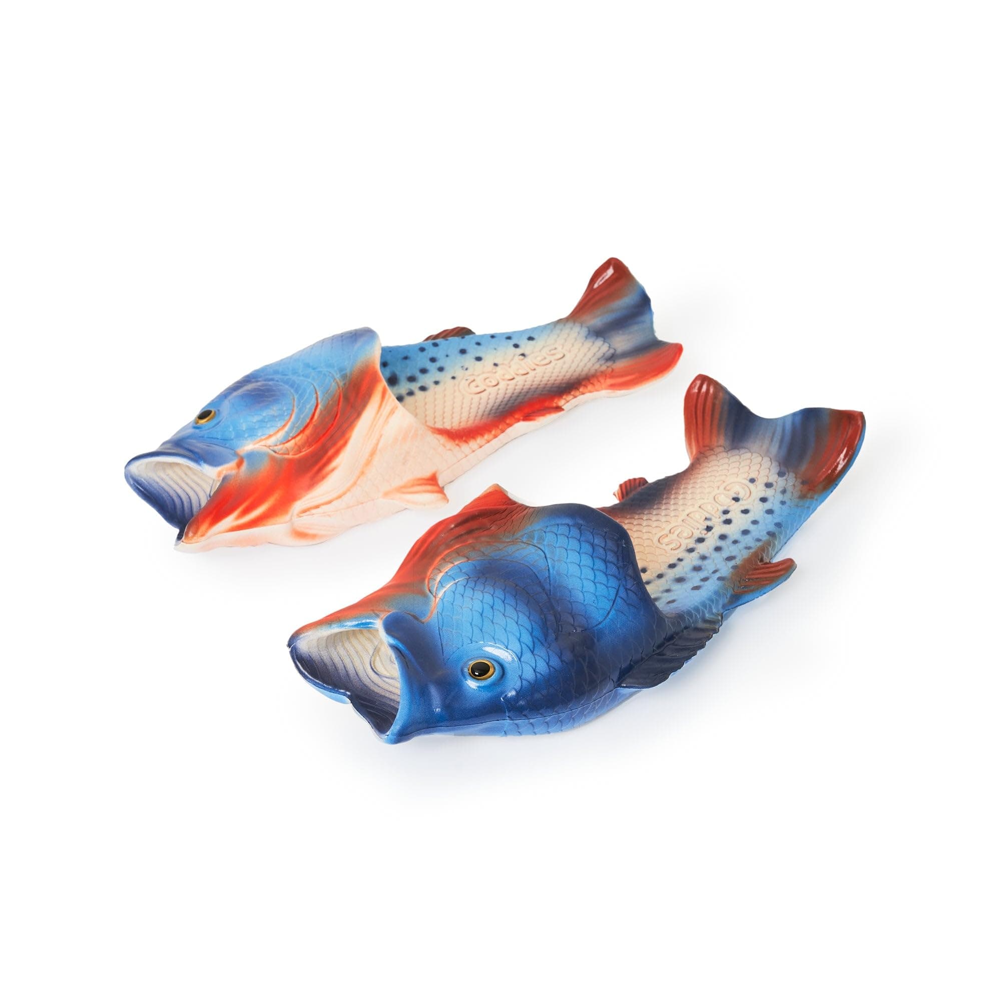 Coddies Fish Flip Flops | The Original Fish Slippers | Funny Gift, Unisex Sandals, Bass Slides, Pool, Beach & Shower Shoes | Men & Women