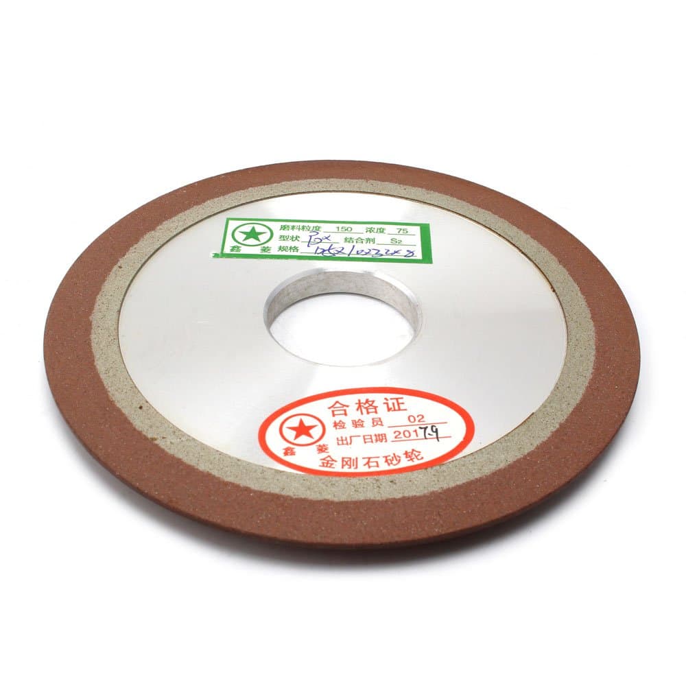 1Pcs 5"Tapered Plain Resin Diamond Grinding Wheel to Grind Carbide Hard Steel 150 Grit 125x10x32x8mm