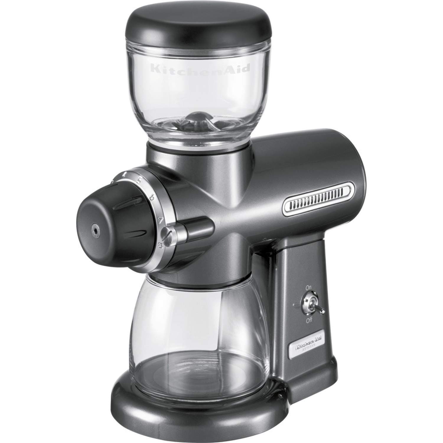 KitchenAid Artisan 5KCG100BPM Burr Coffee Grinder, Pearl Metallic