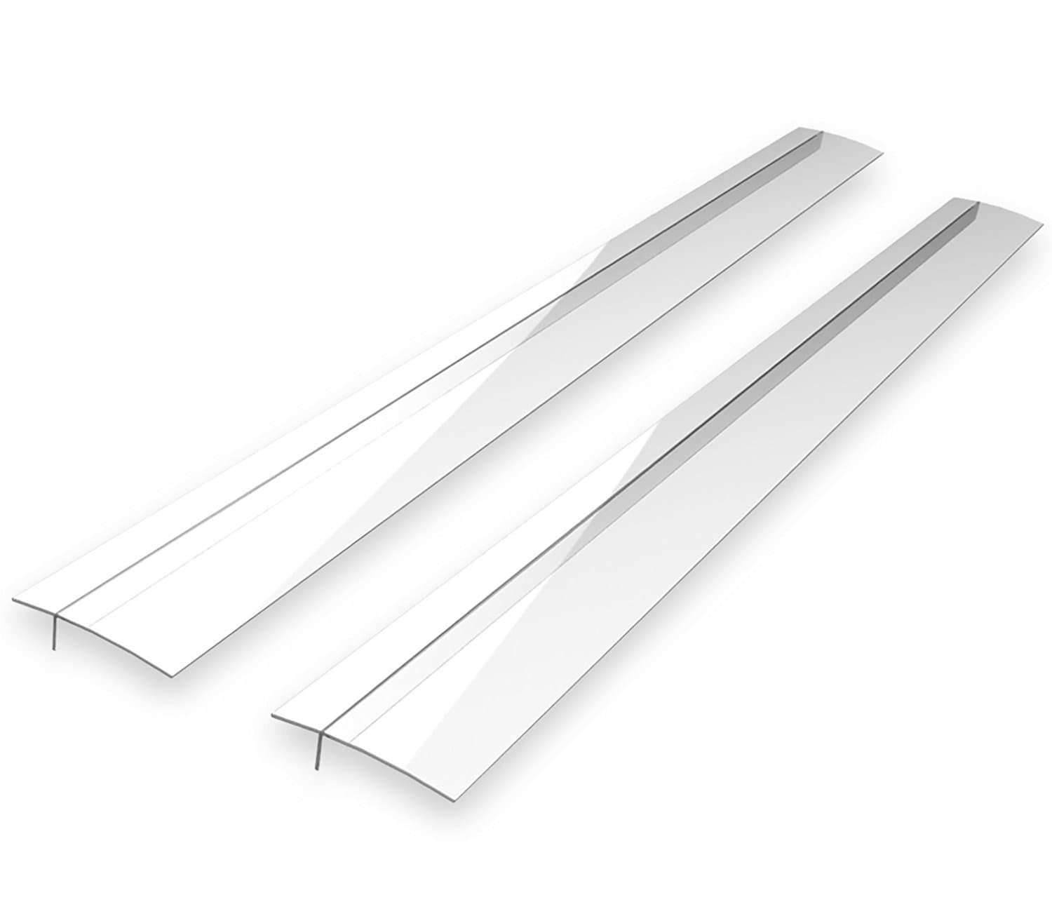 Kohzie Stove Counter Gap Cover - Set of 2 Opaque Clear - Stove Gap, Gap Cap for stoves - High Pure Silicone Space Fillers