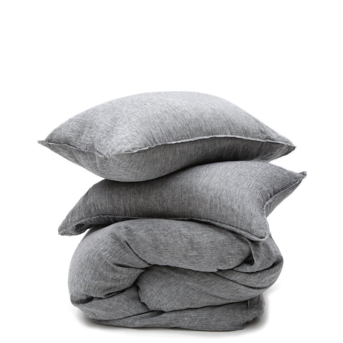 Loomstead Linen Duvet Set - Heather Charcoal, King