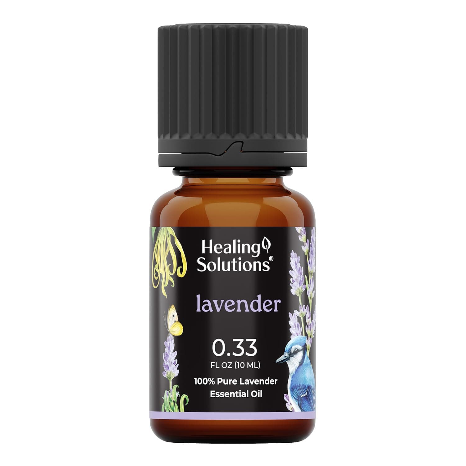 Healing Solutions Lavender Essential Oil Pure - 0.33 Fluid Ounces