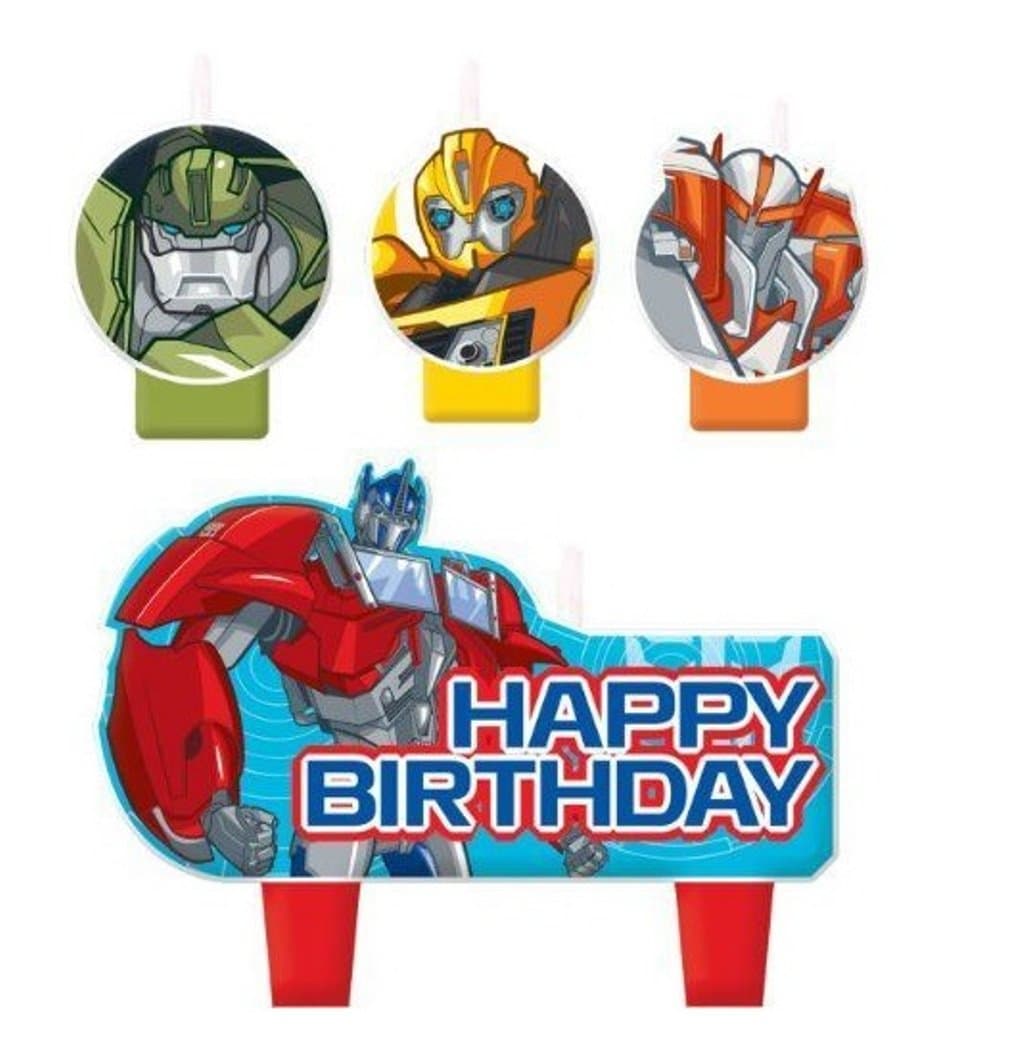 Transformers Birthday Cake Candle Set Party Supplies