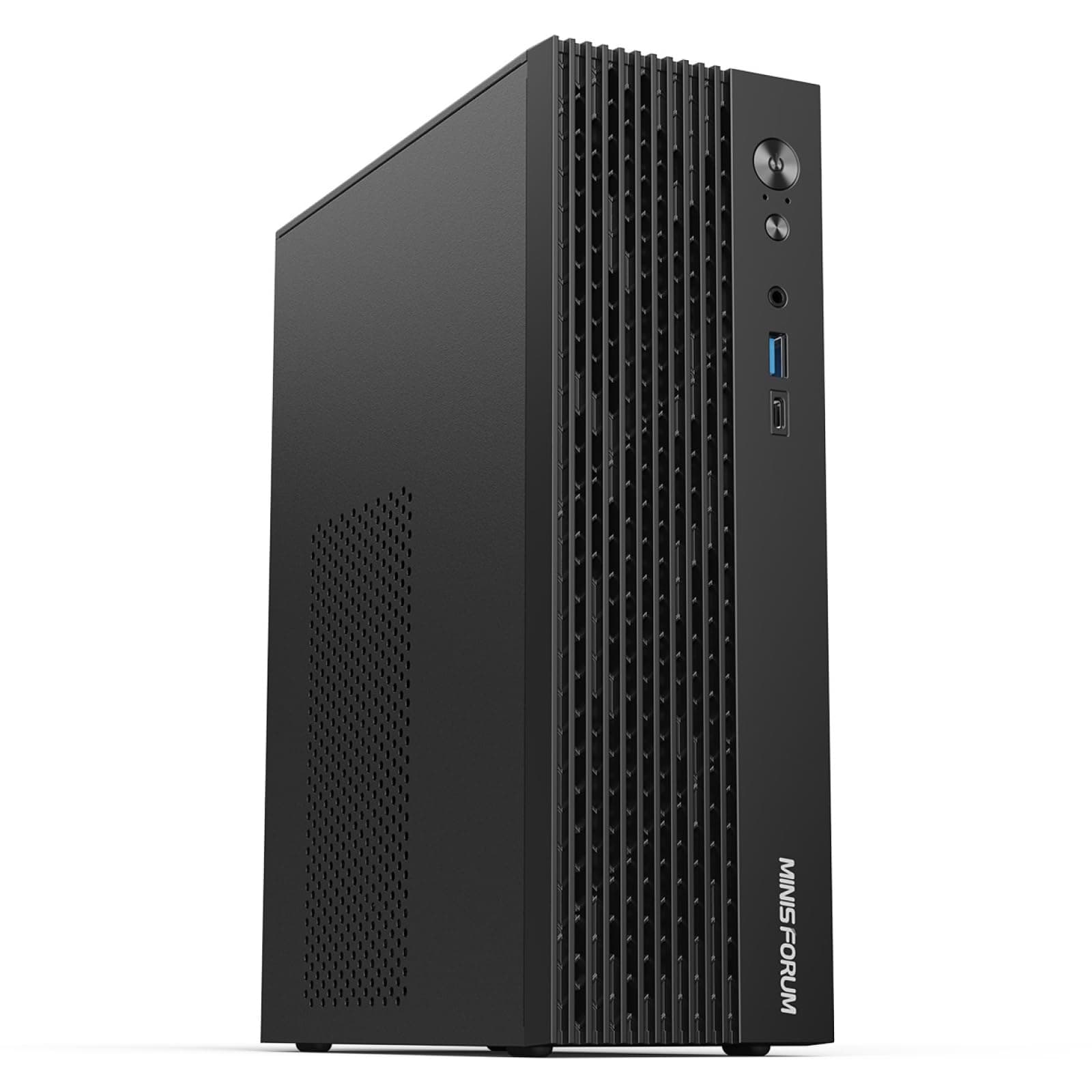MINISFORUM 795S7 Mini Tower Gaming PC AMD Ryzen9 7945HX (16C/32T) Computer Without RAM/SSD/OS, 2 DDR5 Slots, 2 PCIe4.0 SSD, M.2 2230 E Slot, 2.5G Lan, HDMI+DP+USB-C Triple Video Outputs