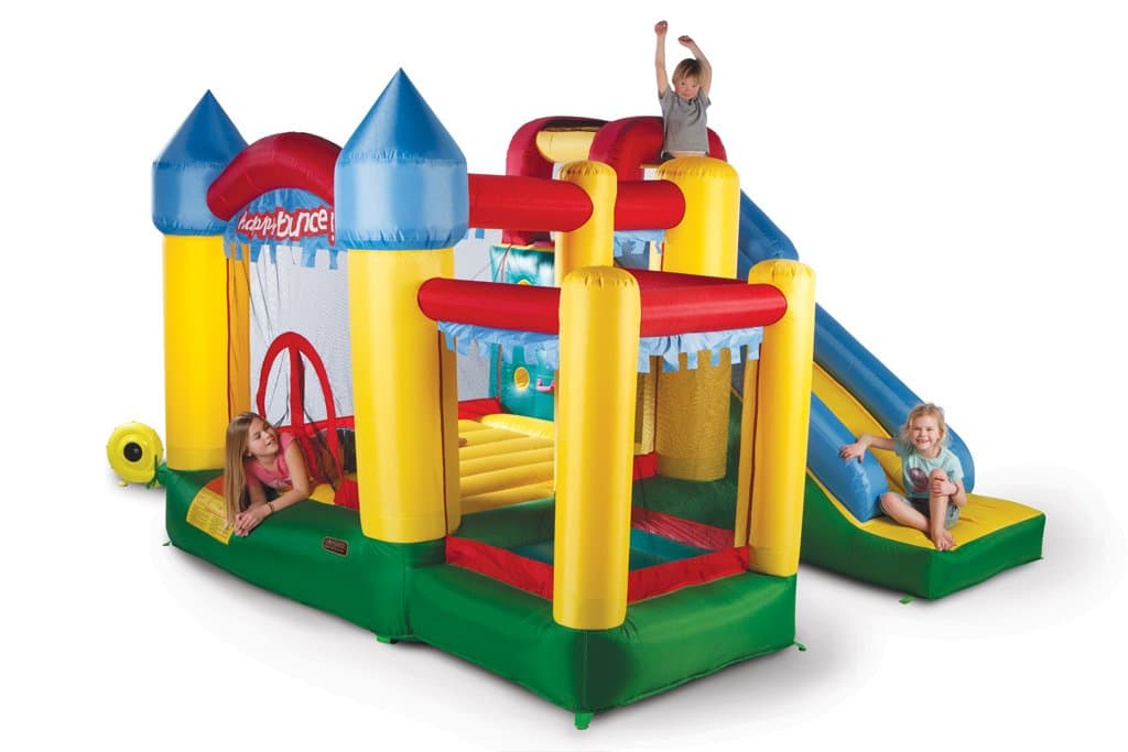 avyna Bouncy Castle Fun Palace 6in1 With Big Slide, Climbing Frame, Ball Pool and Basketball Hoop (for up to 4 Children)