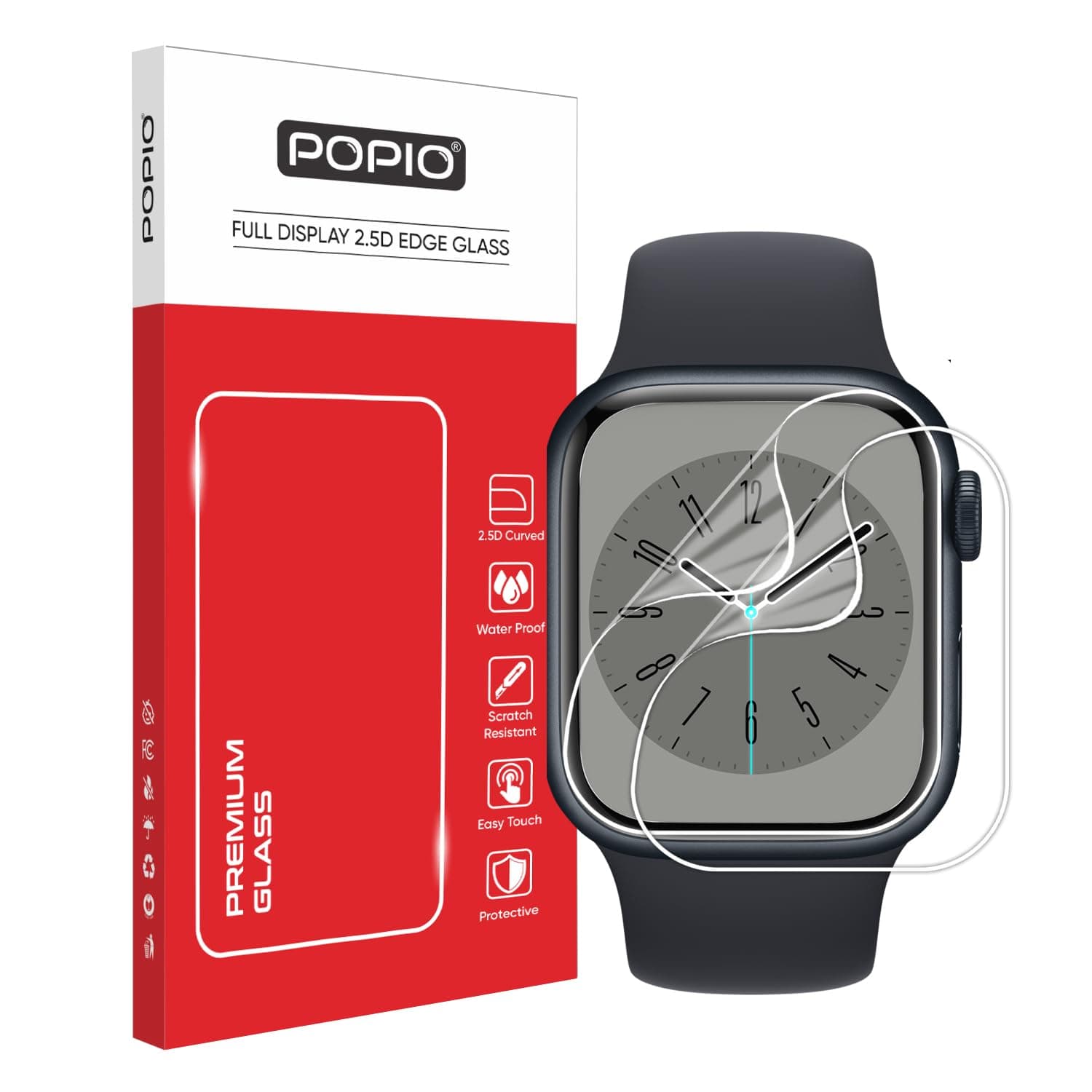 Acrylic Screen Guard Protector Compatible for Apple watch Series 10, Series 11 46mm (Transparent) with Edge to Edge Full Screen Coverage & Easy Installation Kit, Pack of 2