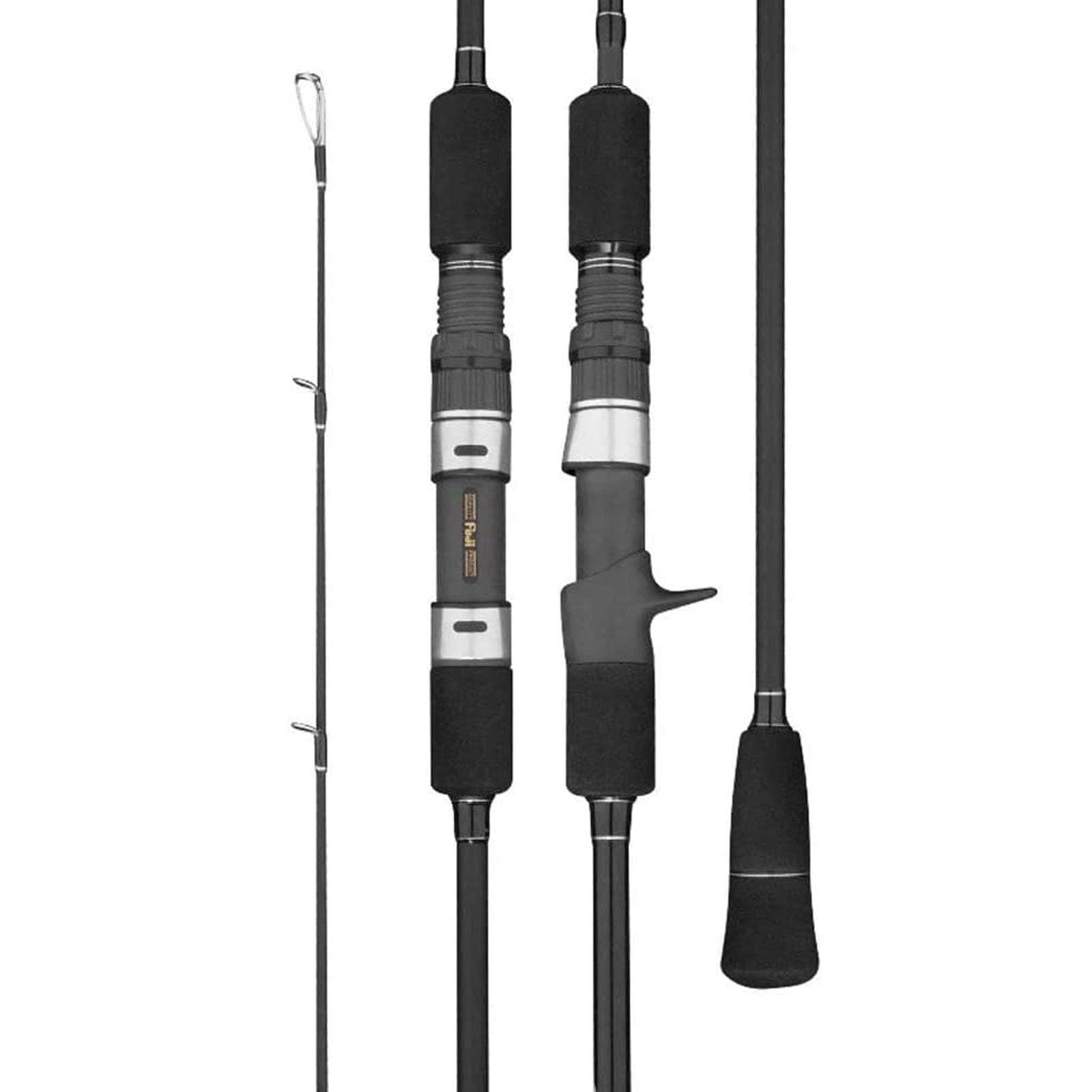 GooFish Matte Black Fuji Setting Size 6'6(195cm) Slow Pitch Jigging Rod with Solid Nano Tech Blank and Backstop kit
