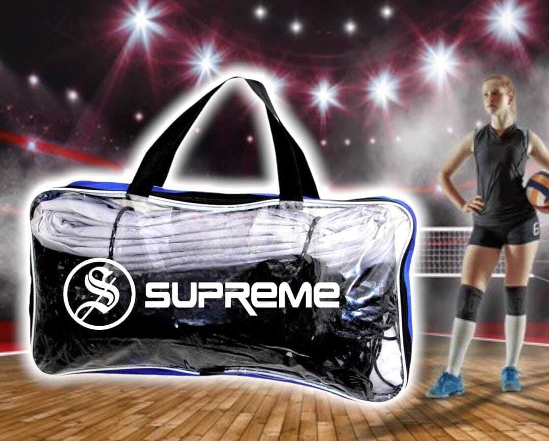 Supreme Volleyball Net Super Nylon (4 Side Tape) Tournament-Competition Net (Pack of 1).