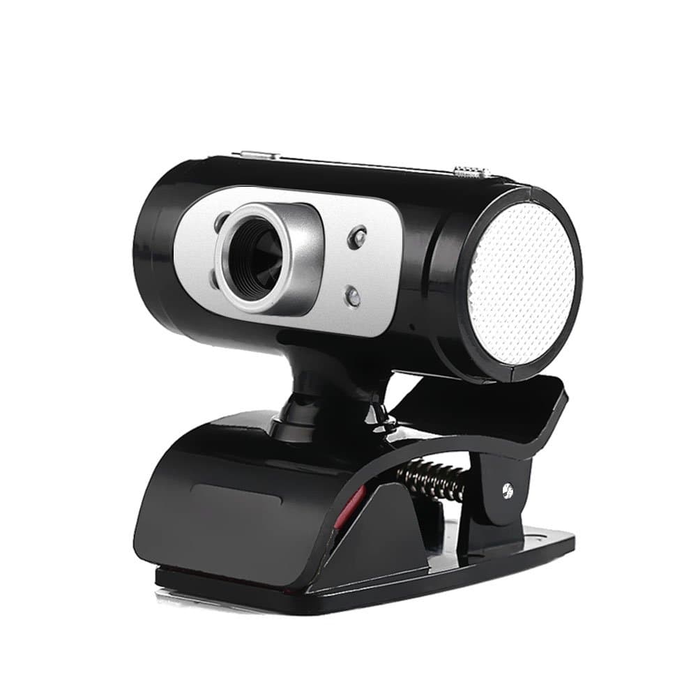 Micro USB HD Webcam 1080P - Digital Web Cam with Built-in Microphone, LED Night Lighting, Flexible and Portable External Web Camera with Clip