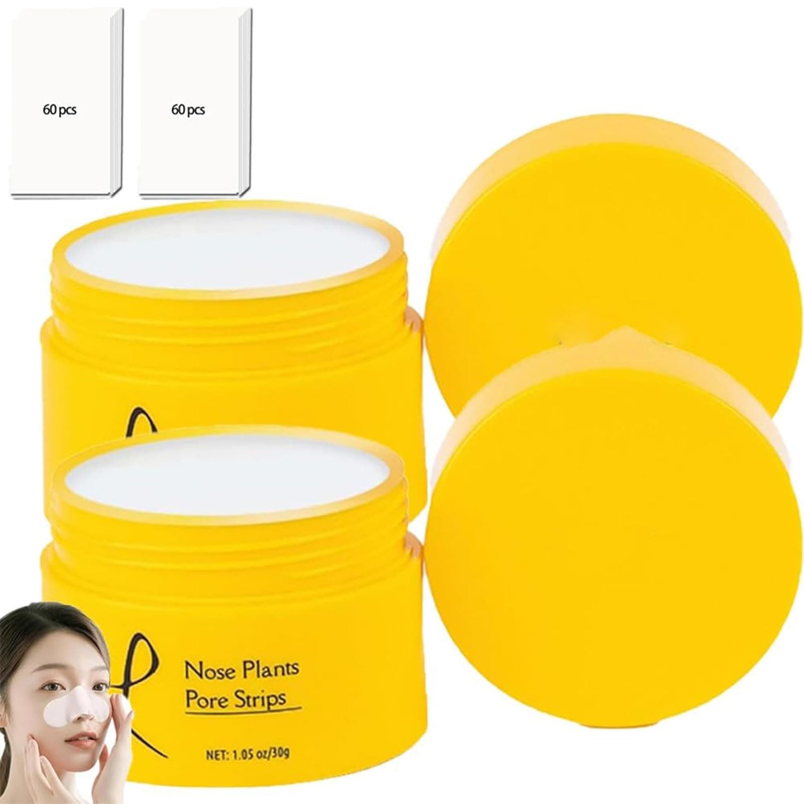 Luelle Deep Cleansing Pore Strips, Luelle Blackhead Remover with Strips, Nose Strips for Blackheads, Blackhead Remover Peel off Mask for All Skin, Blackhead Removal with Strips (2pcs)