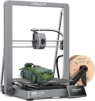 Creality Ender 3 V3 Plus 3D Printer, 600mm/s High-Speed CoreXZ System, 300°C Direct Drive Extruder, Auto Leveling, Dual Y/Z Axis, Tri-Metal Nozzle, Large Build Volume 11.8"x11.8"x13