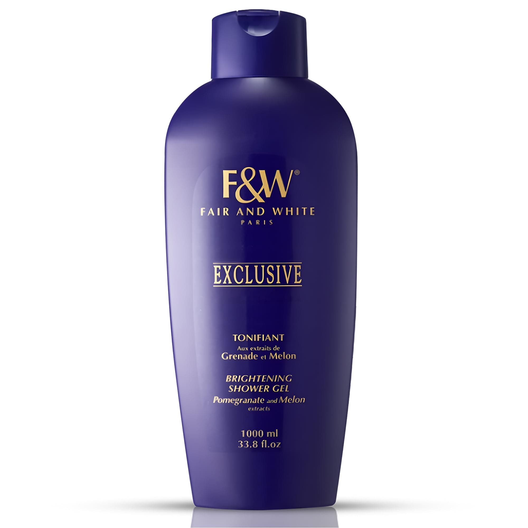 FAIR & WHITE Exclusive, Skin Brightening Body Wash - 33.8 fl.oz / 1000ml – Daily Shower Gel, Uneven Skin Tone, with Pomegranate and Melon Extracts