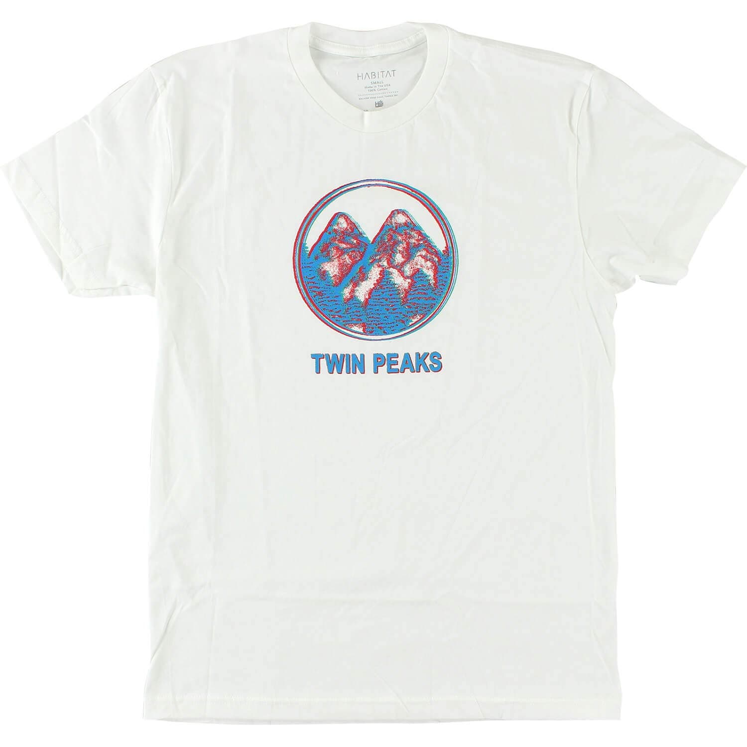 Habitat x Twin Peaks Offset Peaks SS Tshirt M-White