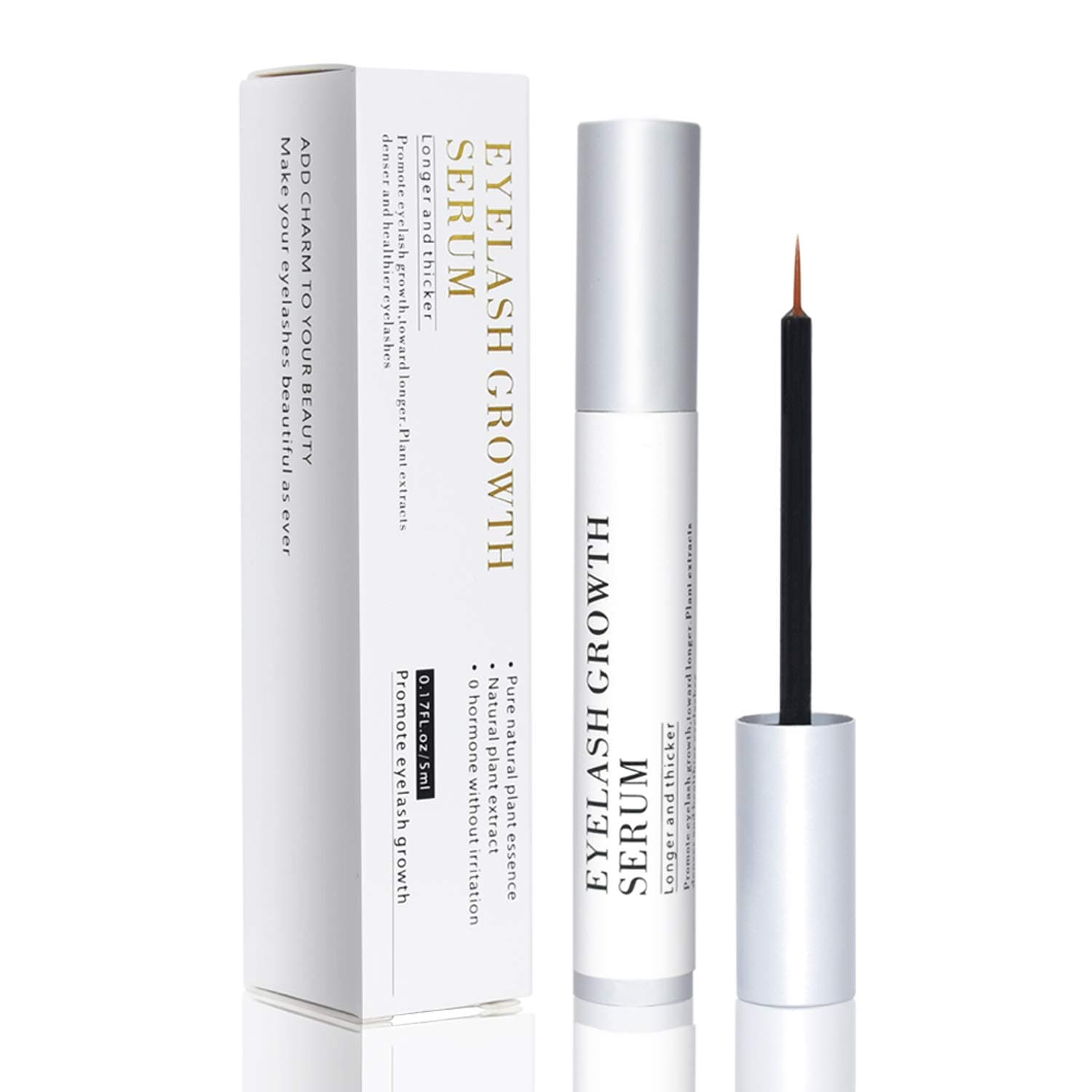 PPY Eyelash Growth Serum – Natural Ingredients – Advanced Growth Formula – Strengthening Effect – Nourished and Moisturized Lashes (White Pack)