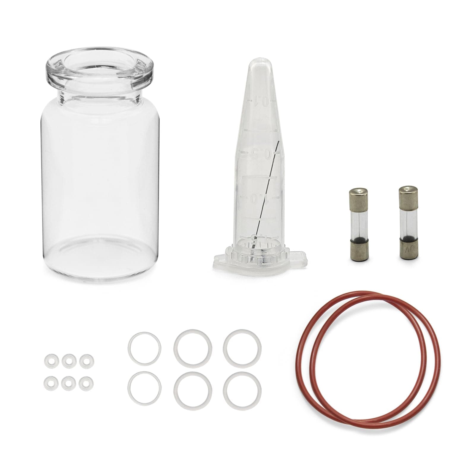 Hydrofacial Machine Spart Part Accessories for Hydro Facial Aqua Peeling Machine（Spray Glass 5 Size of Rubber Ring Seal 2pcs Fuse Fine Needle）