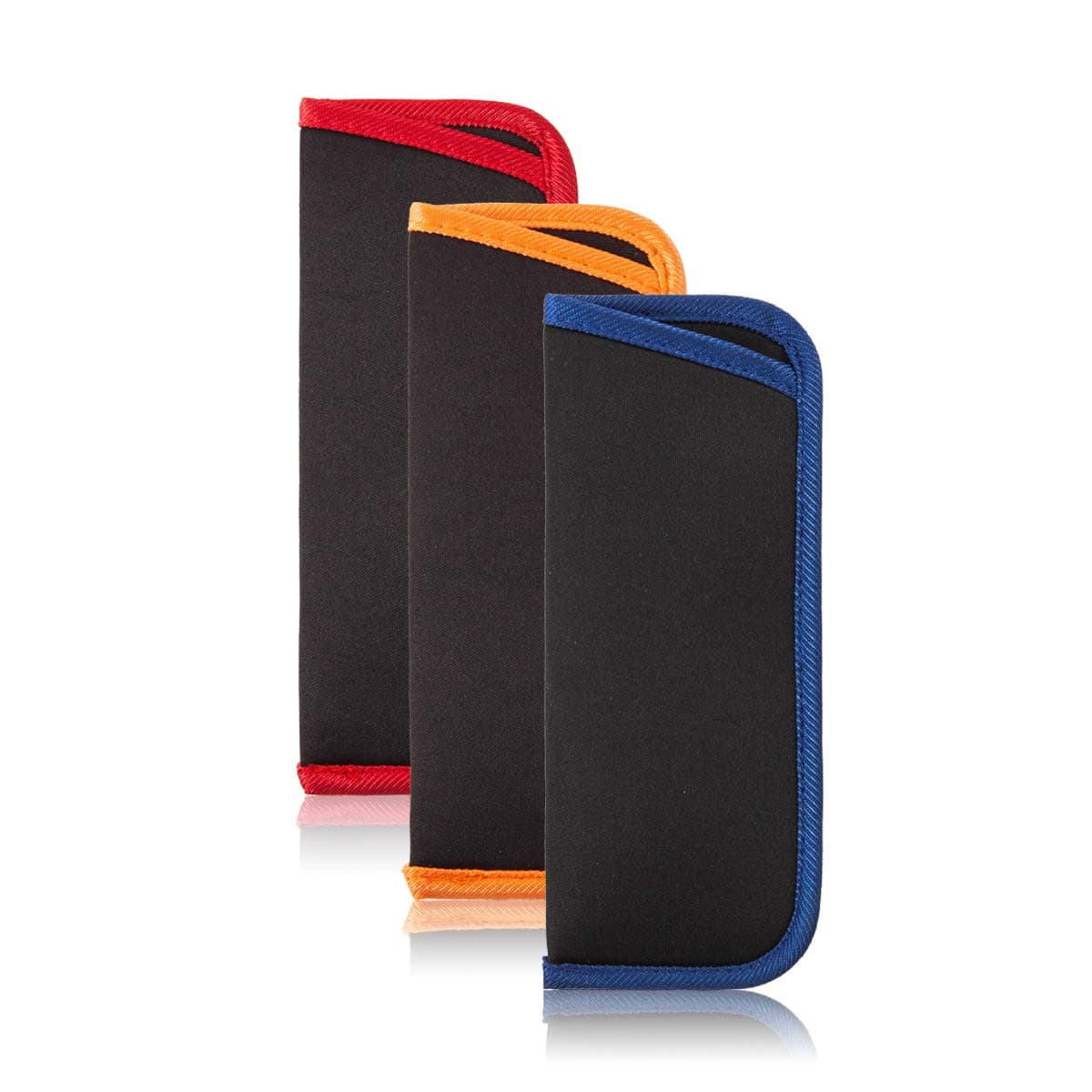 TRIUMPH VISION3 Pack Reading Glasses Pouch - Soft Eyeglasses Bag Portable Cloth Eyewear Case