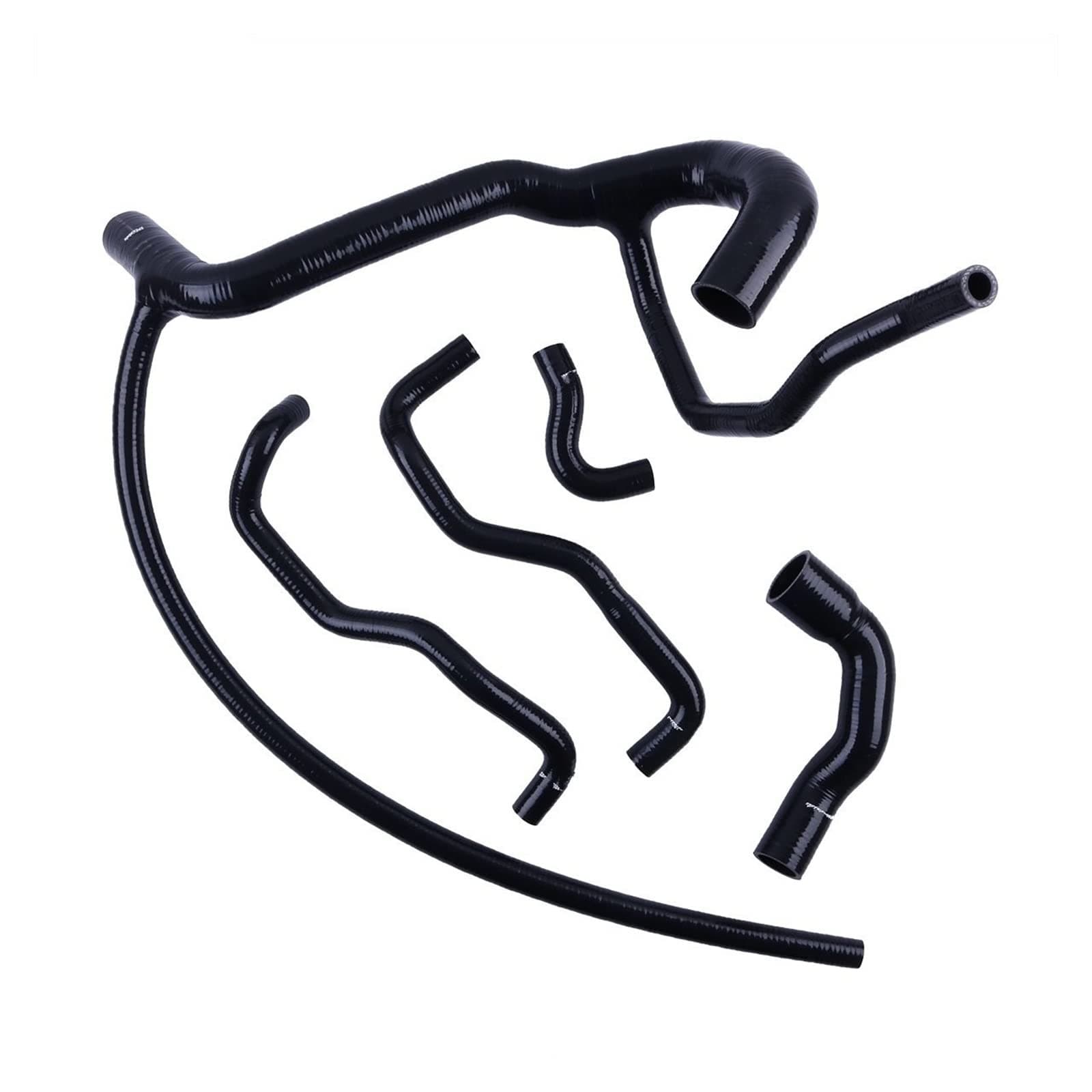 Car Radiator Hose Compatible With Land For Rover For Discovery MK1 300TDi 2.5l 1994 1995 1996 1997 1998 Car Silicone Radiator Coolant Tube Hose Kit (Color : Black)