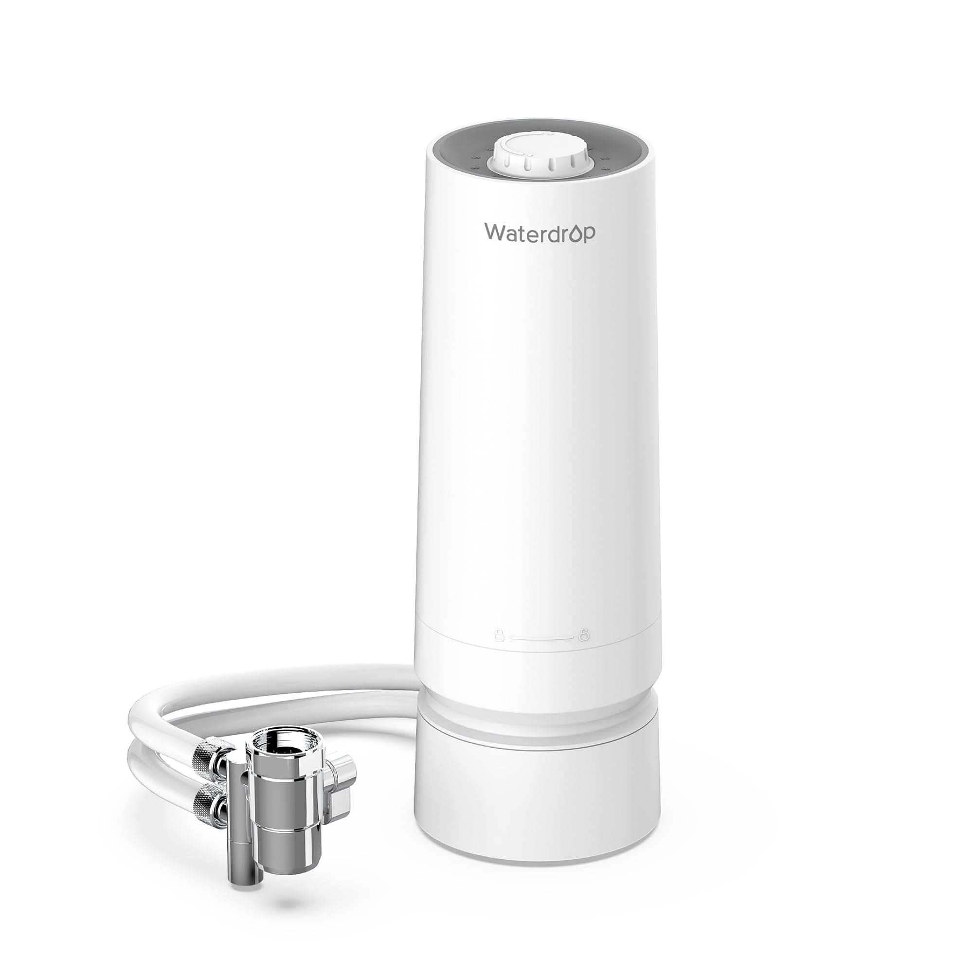 Waterdrop Water Filter for Sink Faucet, 4000 Gallons Countertop Water Filter System and Filter Life Reminder, Reduces Heavy Metals, Bad Odor, and 99% Chlorine, WD-CTF-06 (1 Filter)