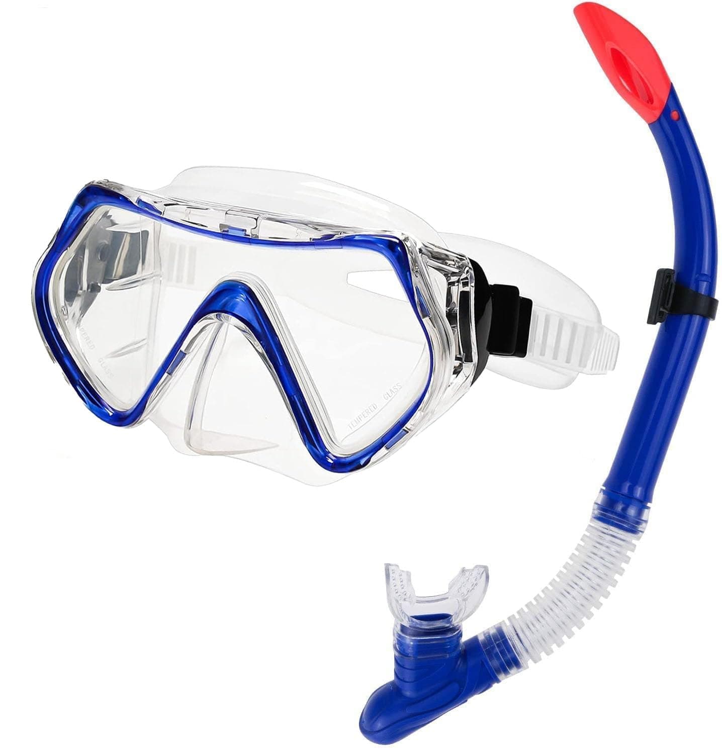 YHK Kids Snorkel Set for Age 4-14 - Dry Top Snorkeling Gear for Kids Junior & Youth - Childs Diving Mask with Big Eyes for Boys Girls - Anti-Fog Snorkeling Mask and Snorkel Set
