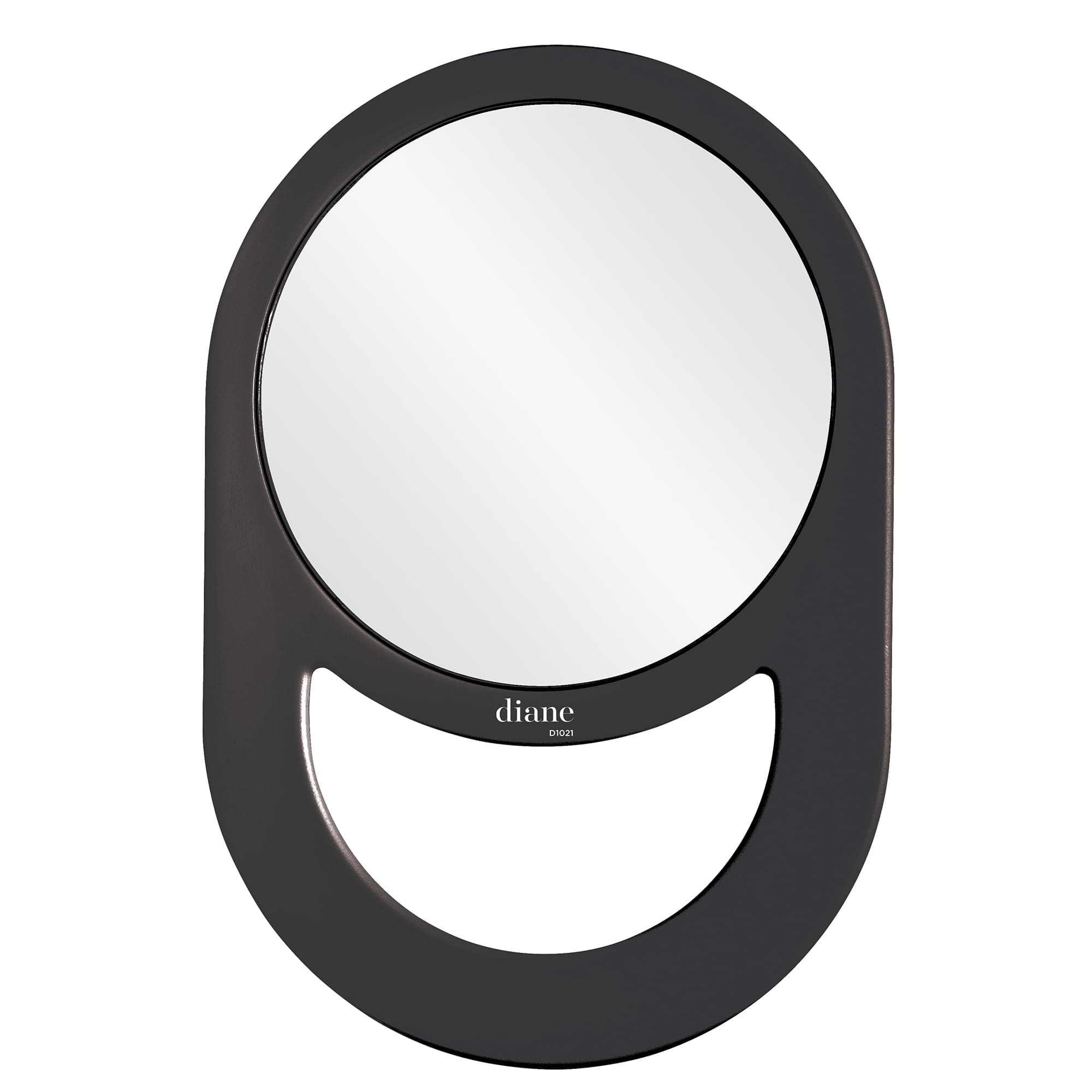 1-Sided Circle Handle Black : Diane Handle Mirror, Black, 11 x 7.5 Inches