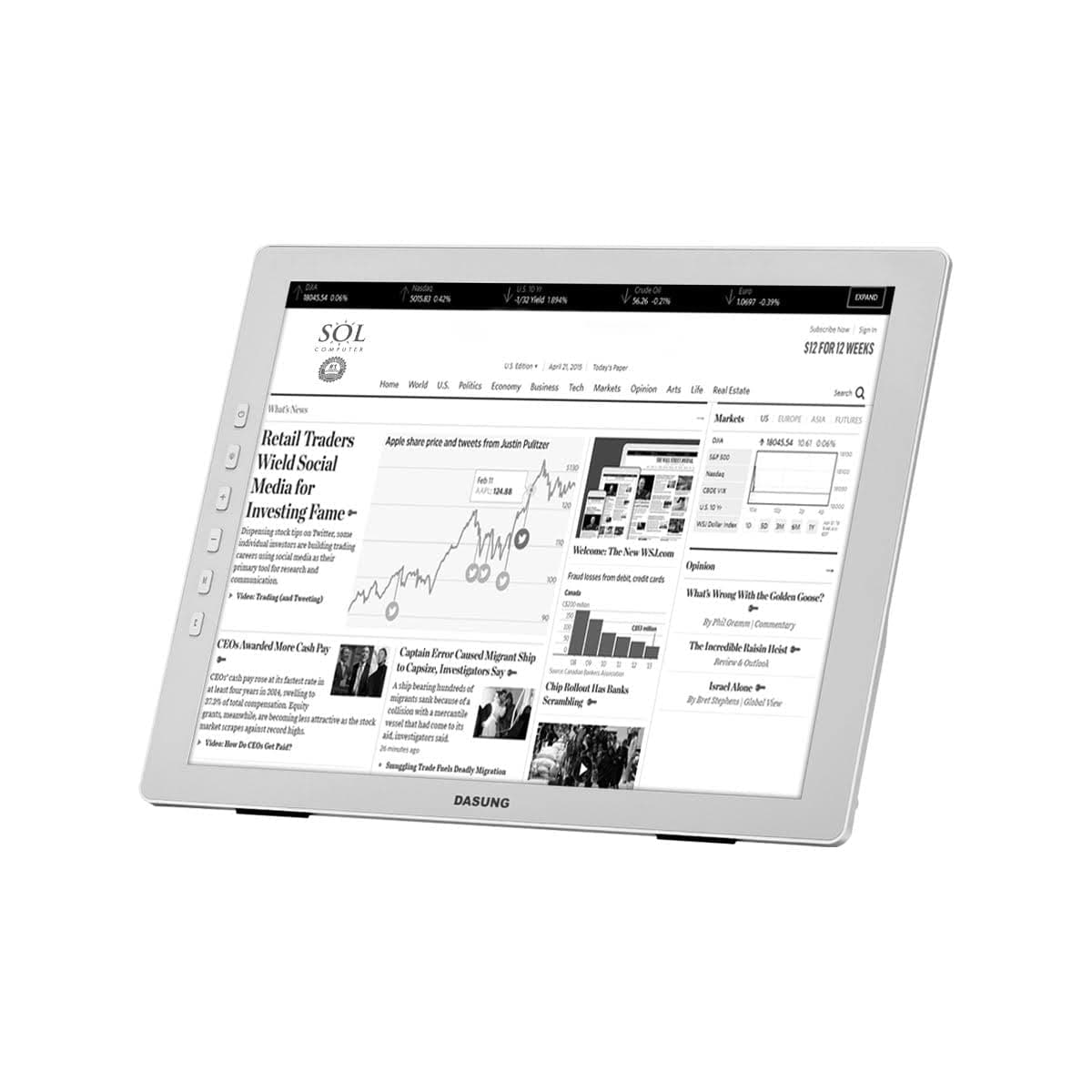 Dasung Paperlike HD-FT | 13.3 Inch E-Ink Monitor | Touchscreen | New Generation - Thin and Lightweight | 207 PPI
