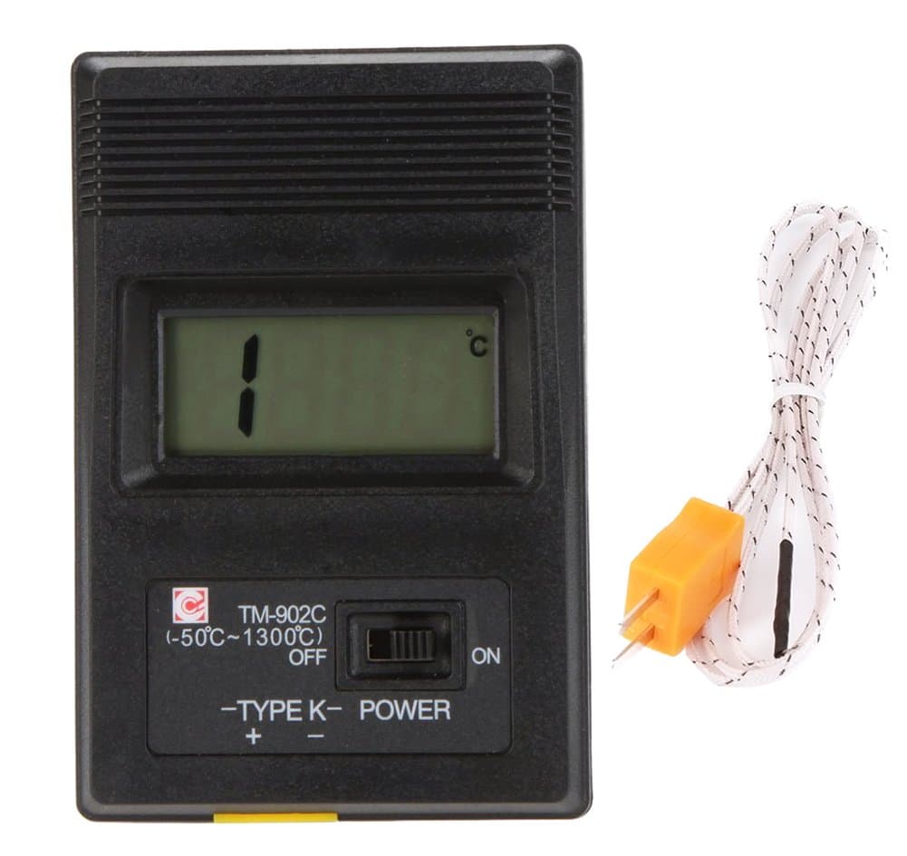 COCOTINA TM-902C K Type Digital LCD Thermometer Thermodetector Meter + Thermocouple Probe