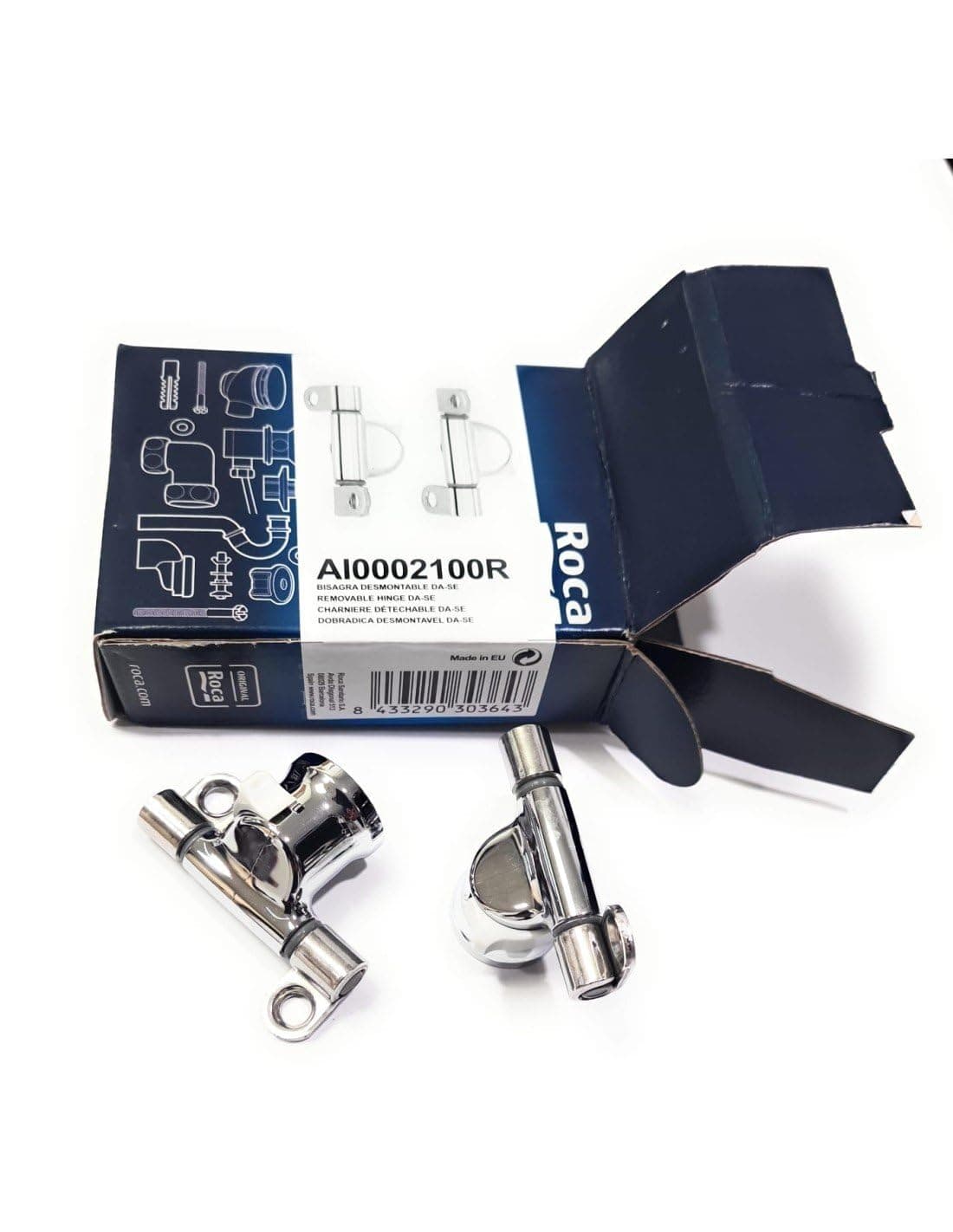 Roca Dama Senso & Giralda Removable Easy Release Toilet Seat Hinges Set (Pair) by Roca