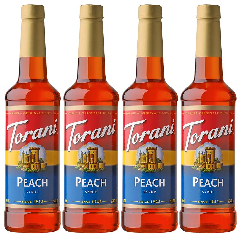 Syrup, Peach, 25.4 Ounces (Pack of 4)