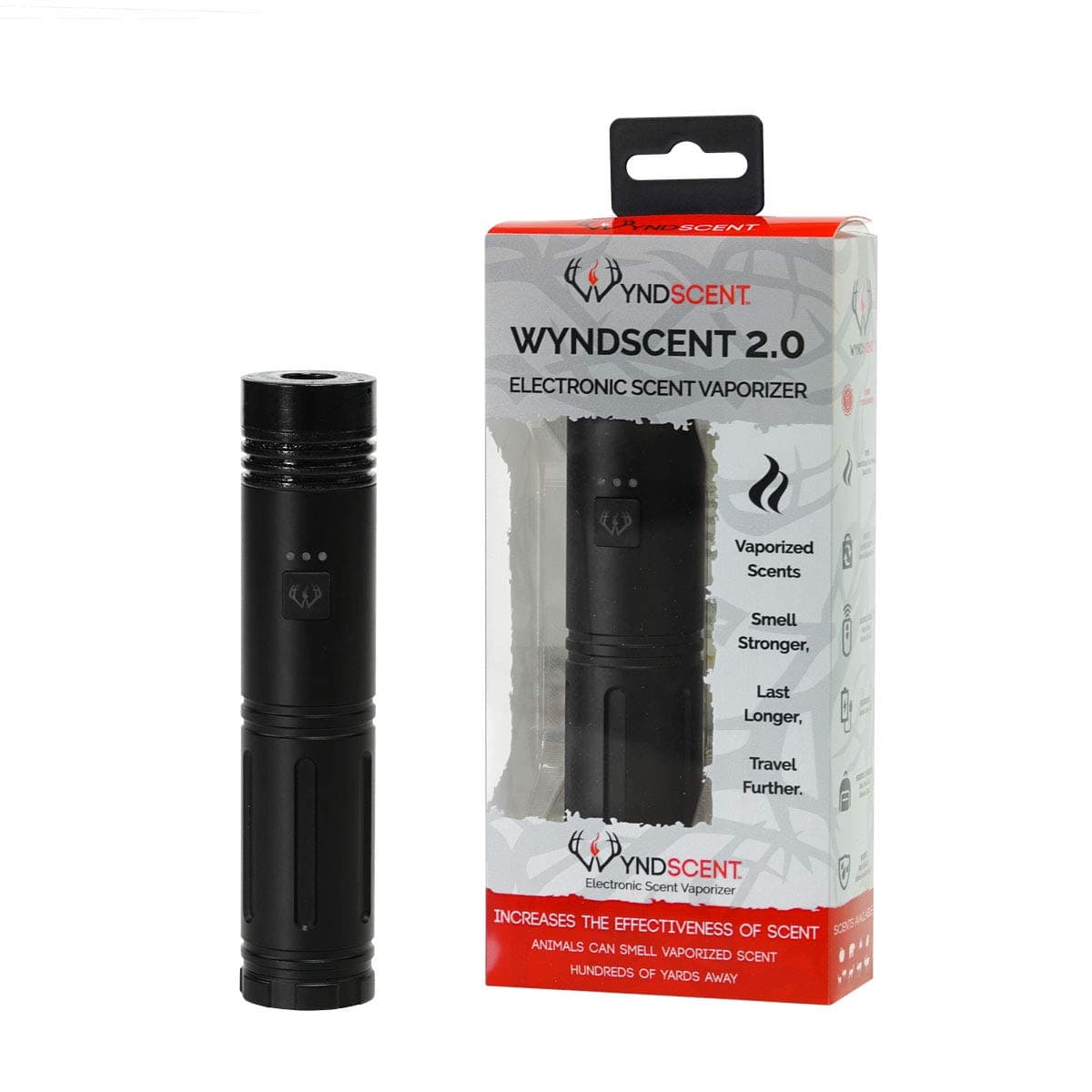 Wyndscent 2.0 - Electronic Scent Vaporizer - Remote Controlled Vapor Dispersal for Strong Smelling & Long Reach of Scent - Rechargeable Battery, 40 Hrs Run Time