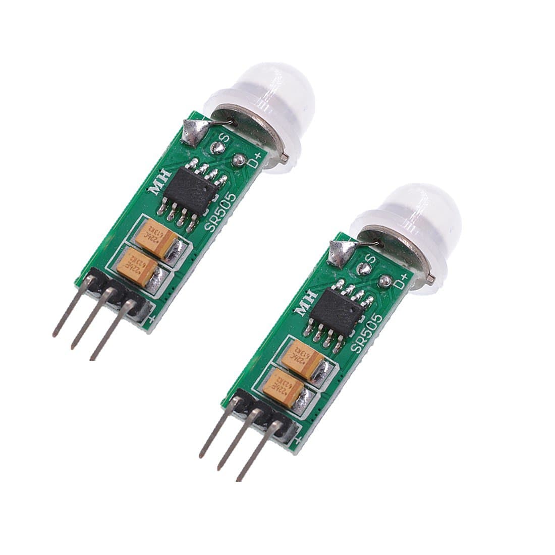 Oiyagai 2 PCS HC-SR505 Mini Infrared PIR Human Motion Sensor Detector Module for Arduino