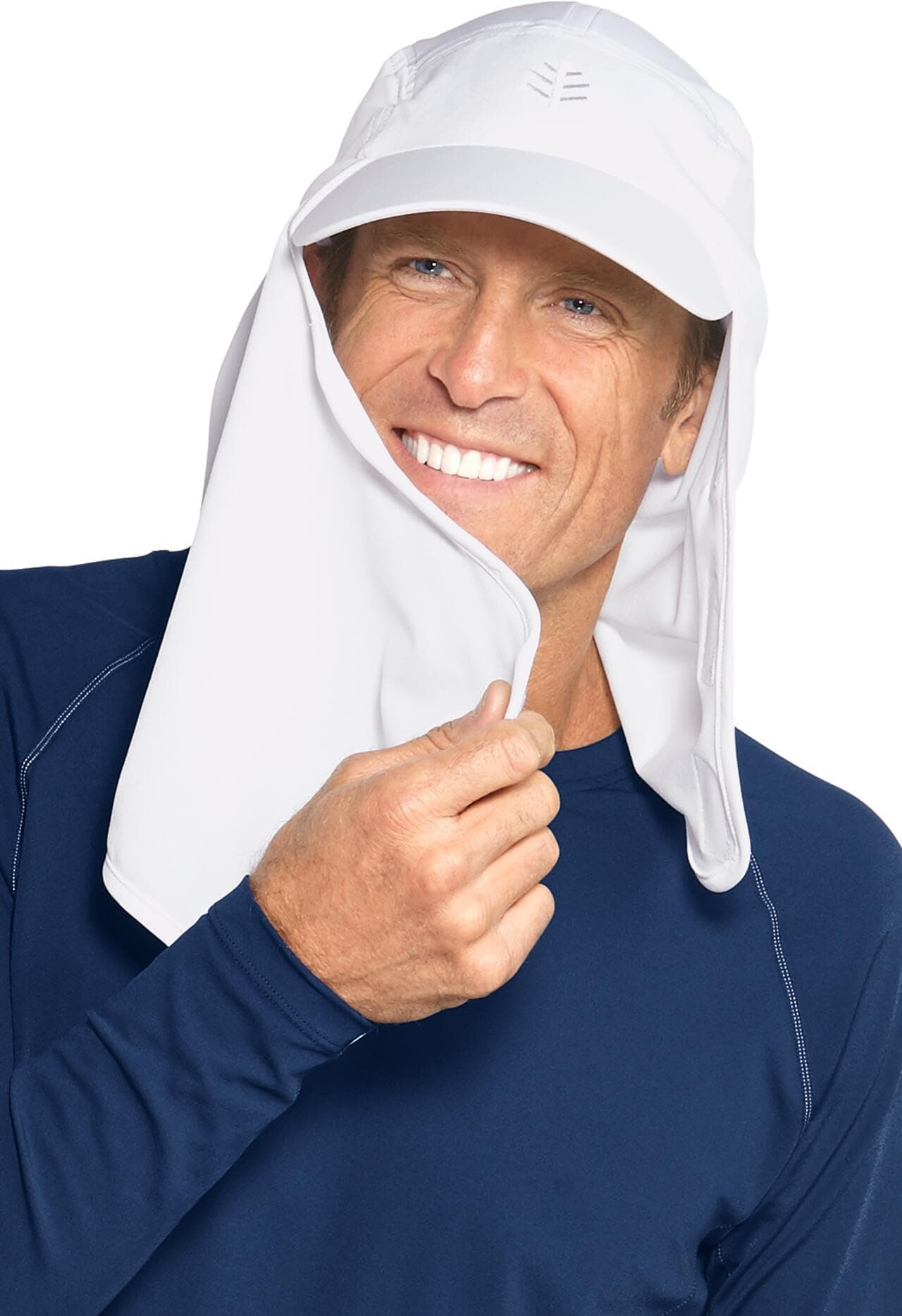 Coolibar UPF 50+ Men's Women's Biondi Chlorine Resistant Ultra Sport Hat - Sun Protective