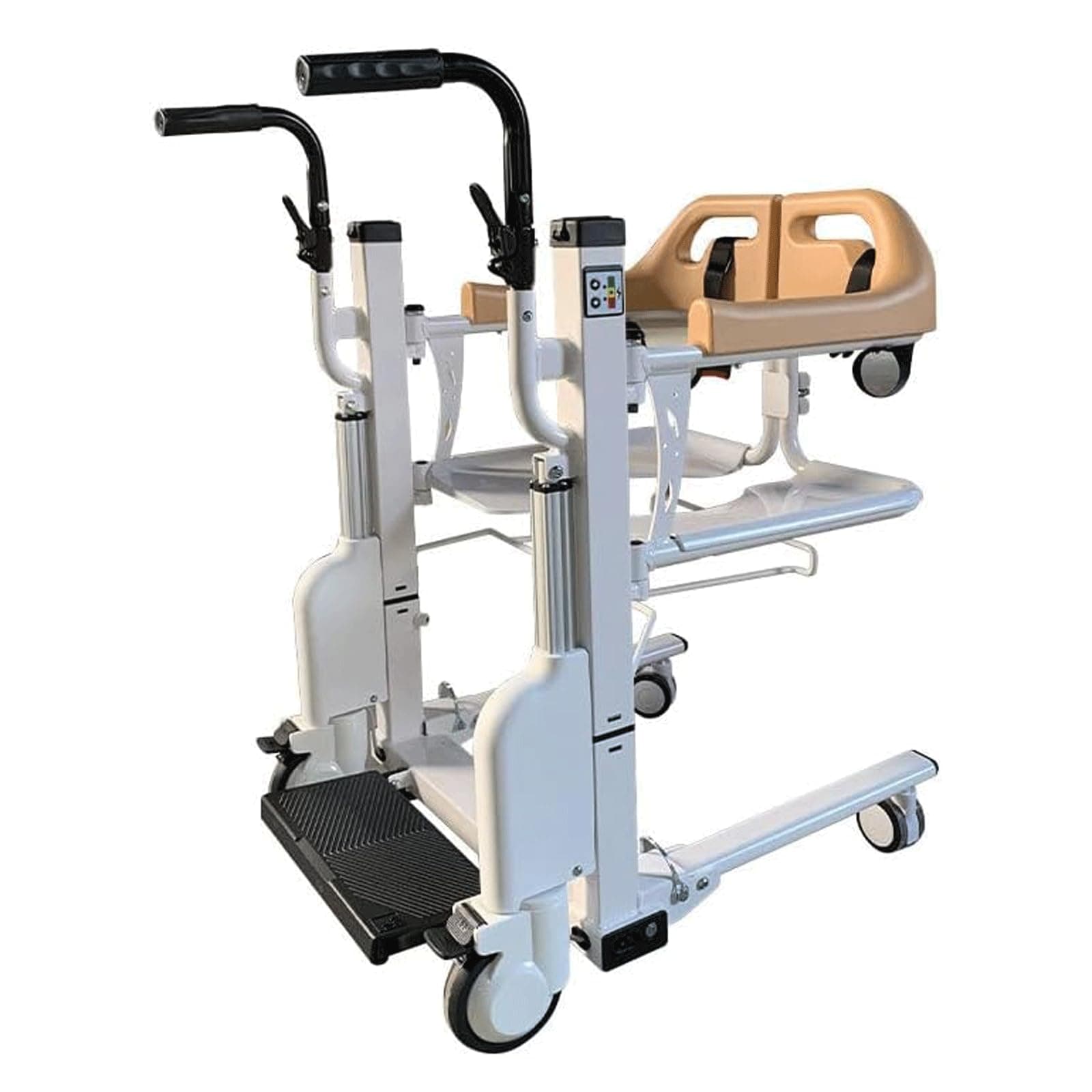 TISTIKElectric Patient Lift Wheelchair w/180° Split Seat Handicapped Transfer Chair Patient Lift Aid Bathroom Transport Chair Home Elderly Paralyzed Transfer Device