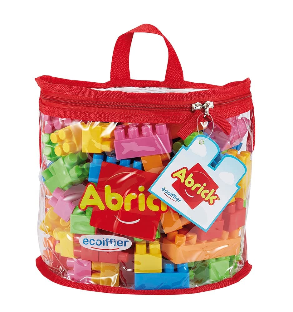 EcoiffierABRICK BLOKKEN IN ZAK KLEIN - 100pcs Interlocking Building Blocks for Girls Aged 18 Months - 5 Years