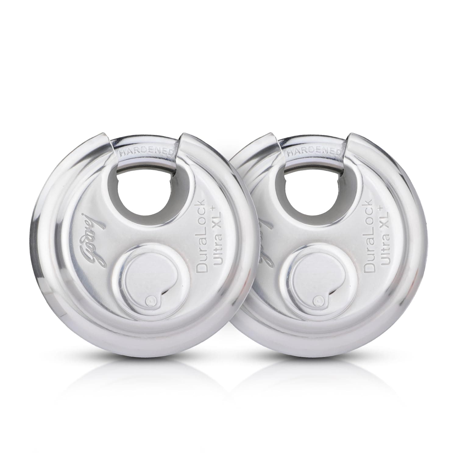 Godrej Duralock Ultra XL 90 mm I with 3 Common Keys I Padlock for Main Door I Gate Lock I Lock for Shutters, Shops & Offices I Corrosion Resistant Shackle I Sliver Finish I 1 Year Warranty