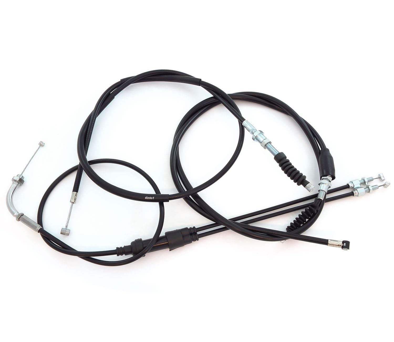 ショートコントロールケーブルセット - ホンダ CB350 CB350K CL350 ツインズスロットルクラッチブレーキに対応