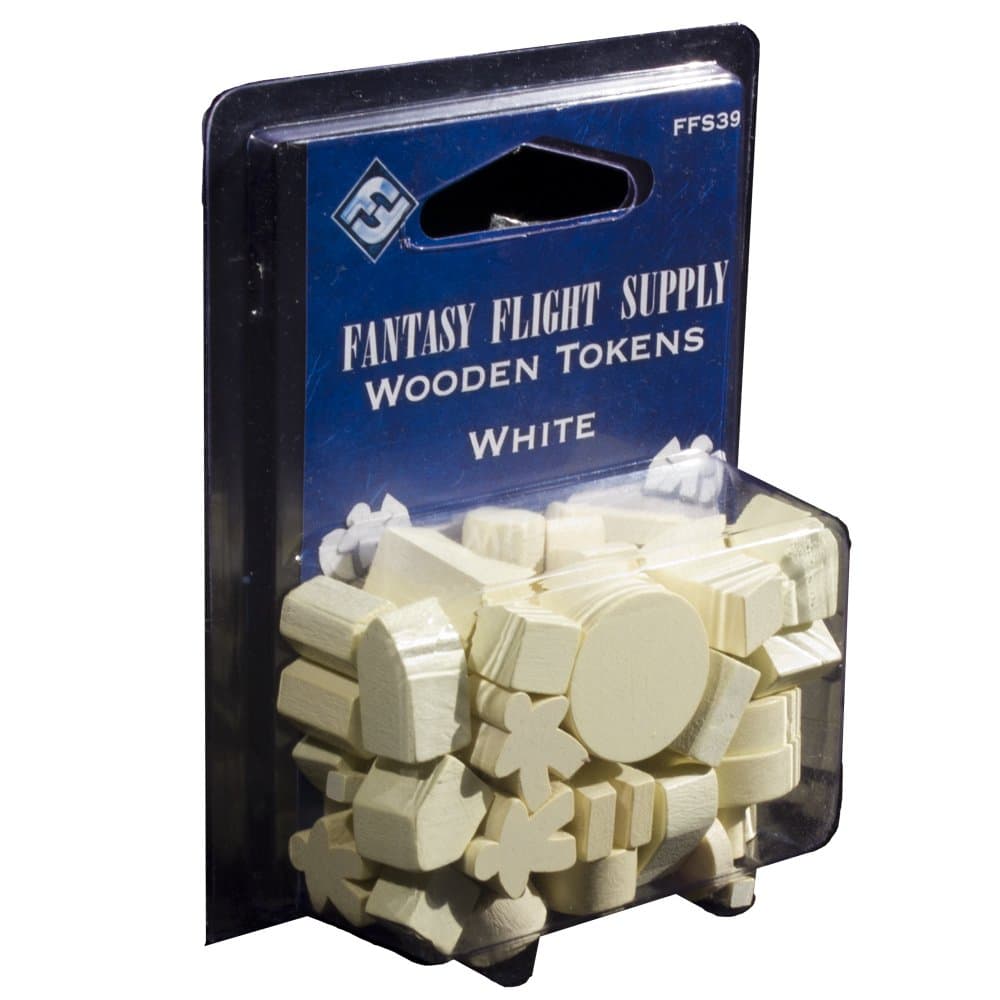 Fantasy Flight Supply: Wood Tokens - White