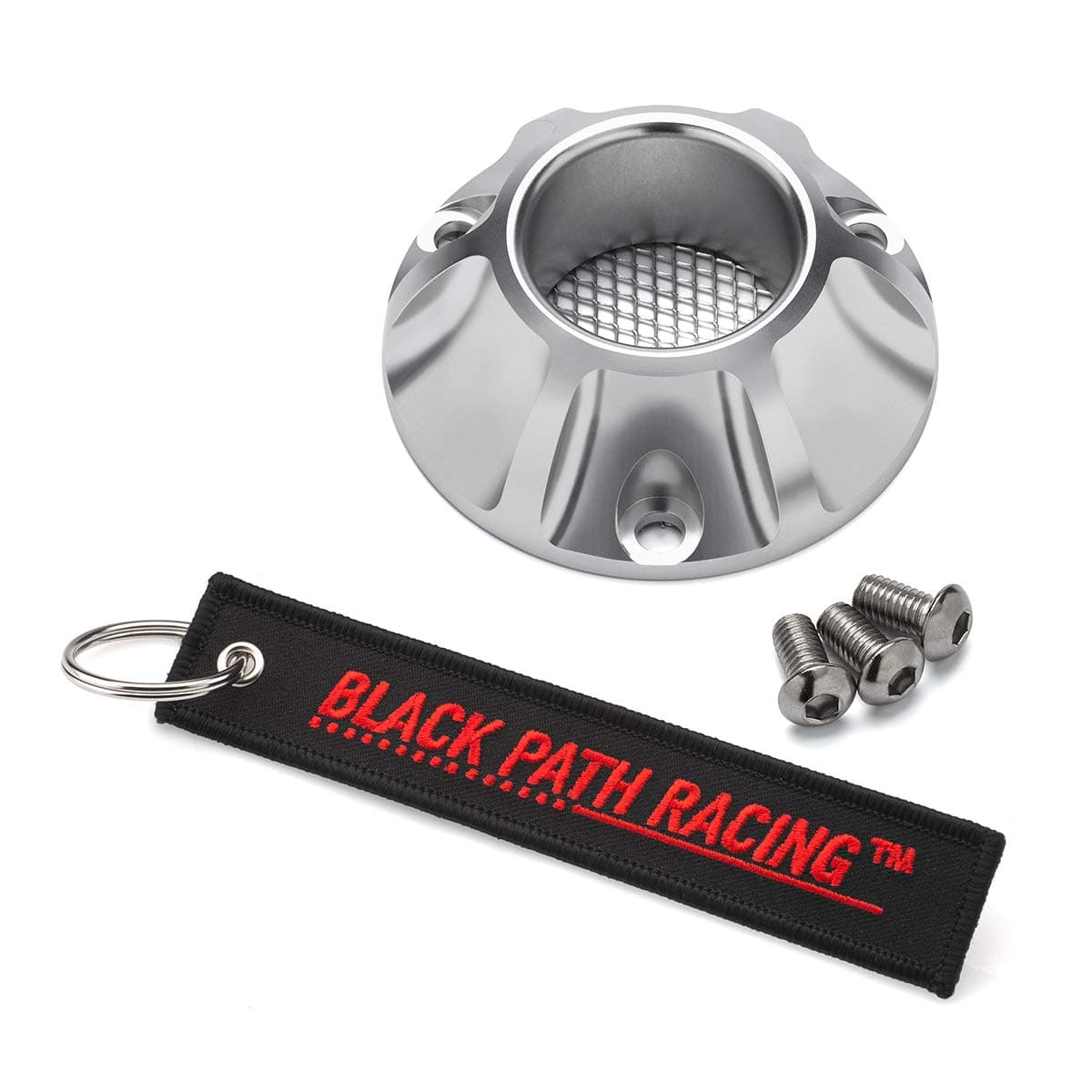 BlackPath - Fits Honda Exhaust Tip + Spark Arrestor Screen XR50 + XR70 + XR80 + XR100 Motorcycle 3D Power Tip (Polished) T6 Billet