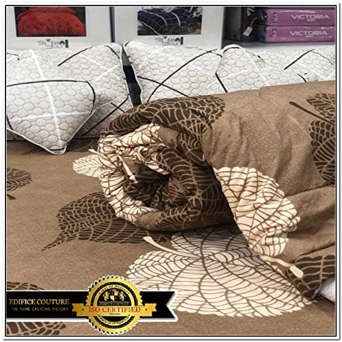 Edifice Couture Comforter Sets - 90 X 100 Inches, Brown