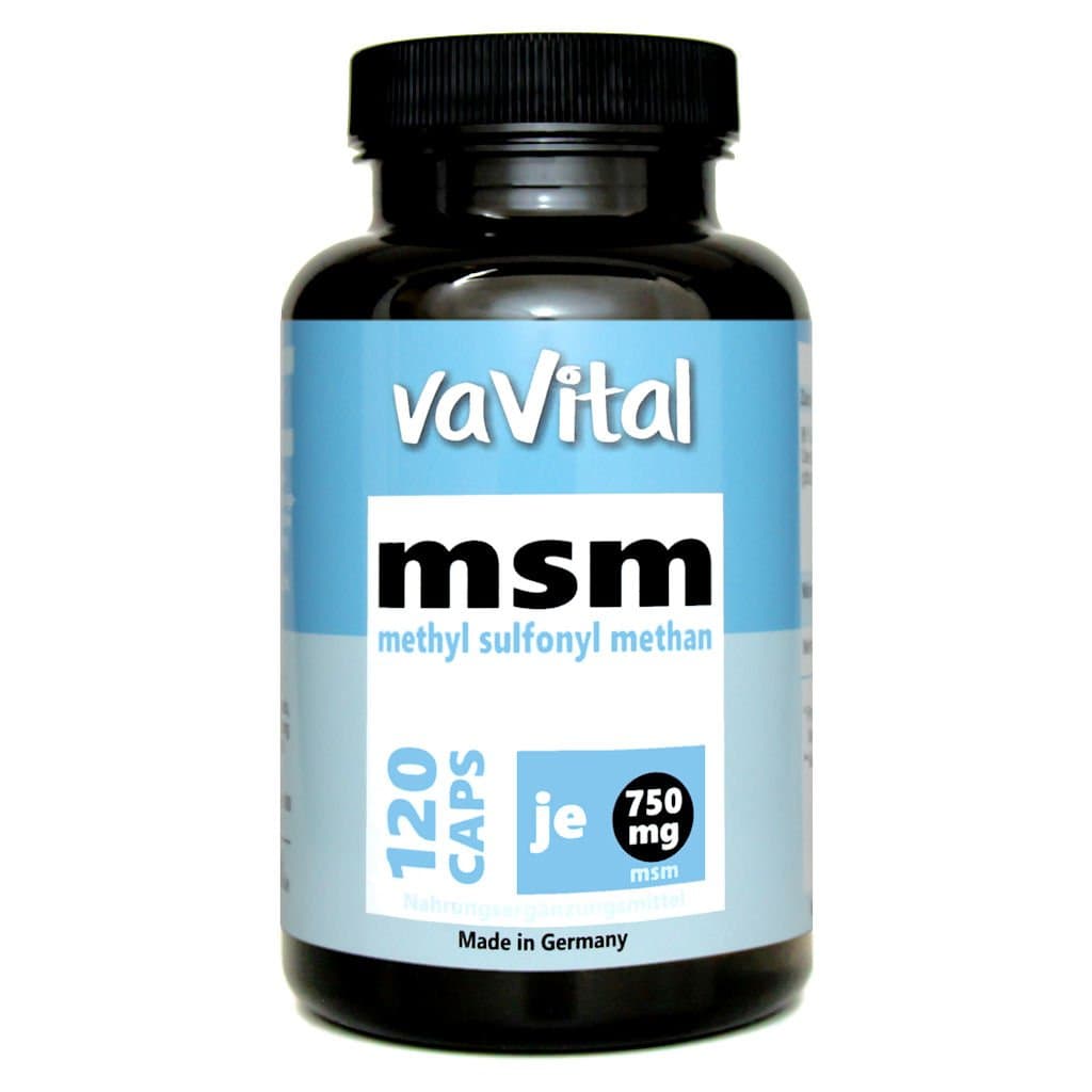 MSM – 750mg per Capsule | 120 Capsules | 100% Vegan | 4 Months Supply | Premium Product Made in Germany – Vavital