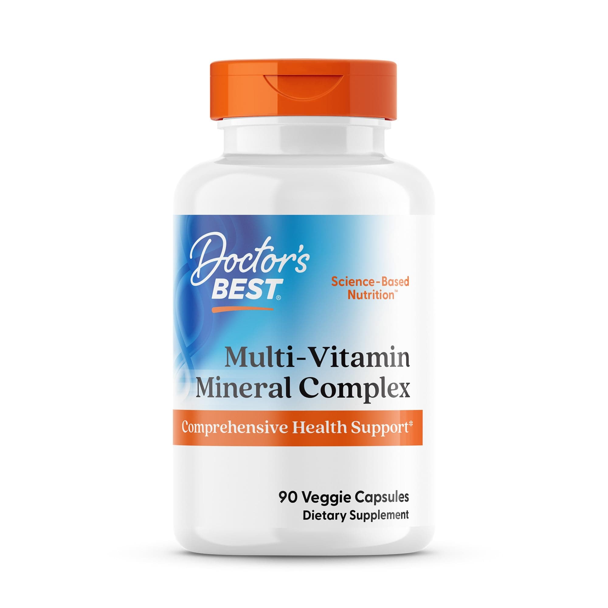 Multi-Vitamin Mineral Complex - Daily Vegan Multivitamin for Women & Men, Vitamins A, C, D3, E, K2, Riboflavin, & Niacin, Health Support Supplement for Adults, Non-GMO - 90 Veg Capsules