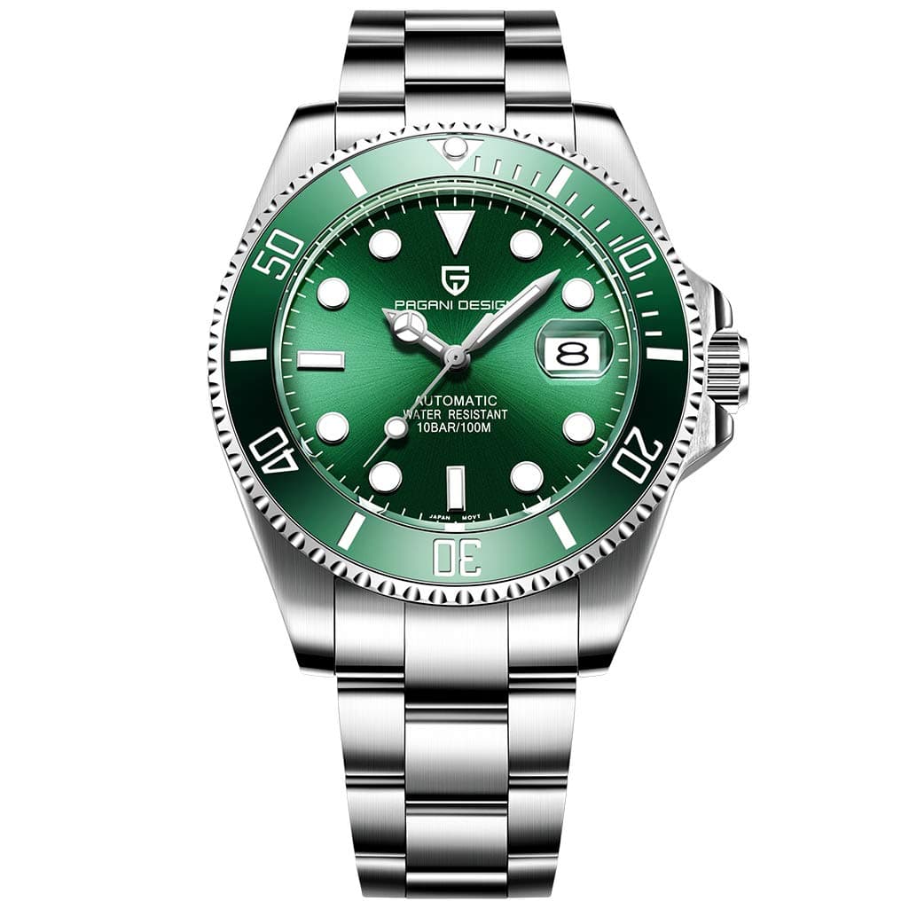 Men’s Watches Full Automatic Mechanical Wrist Watch for Men Stainless Steel Fashion Casual Business Dress Analogue Watch Man